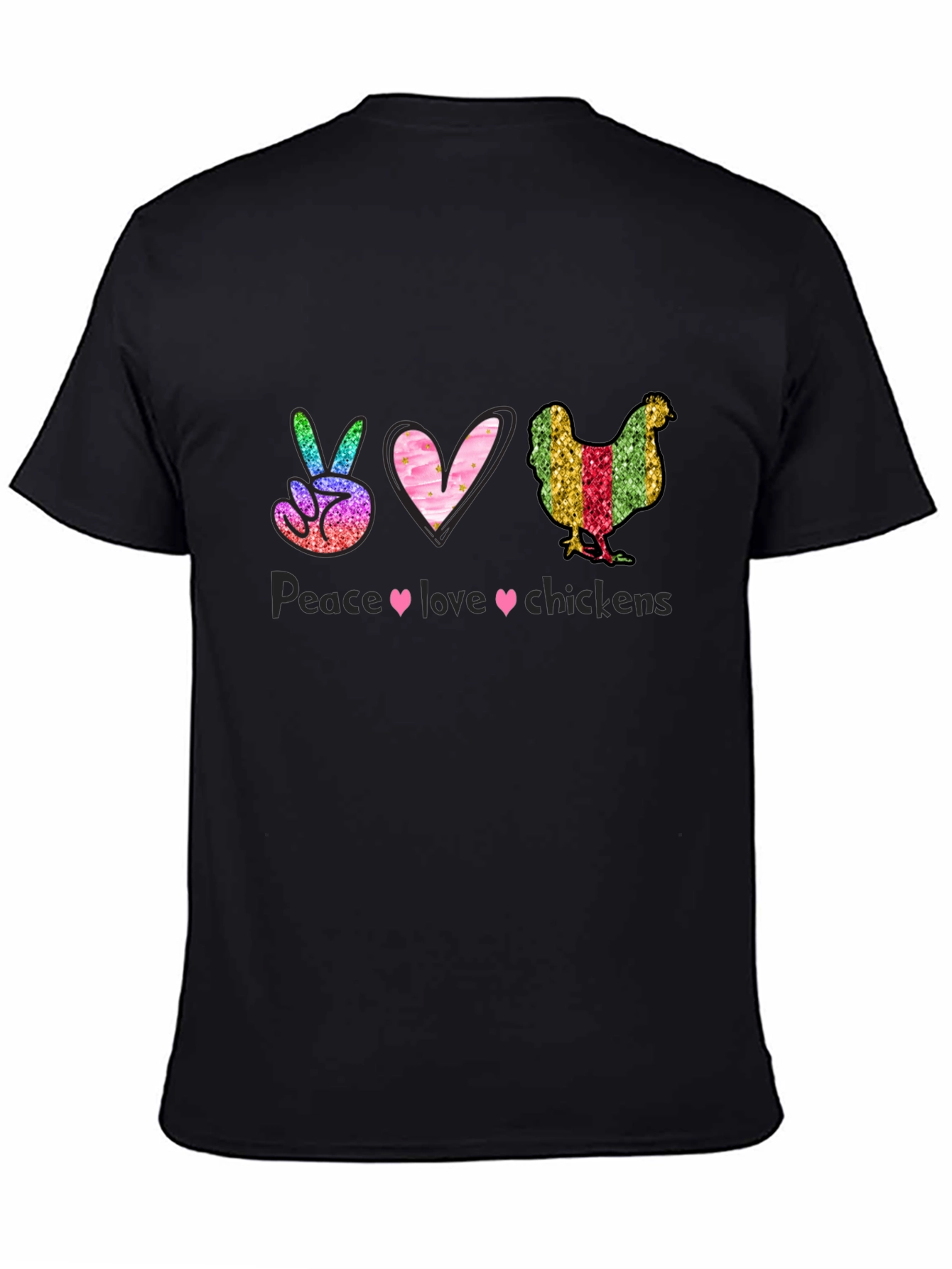 Peace Love Chickens Graphic Tee