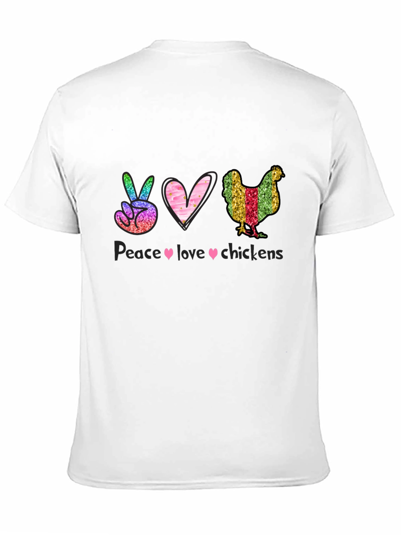 Peace Love Chickens Graphic Tee