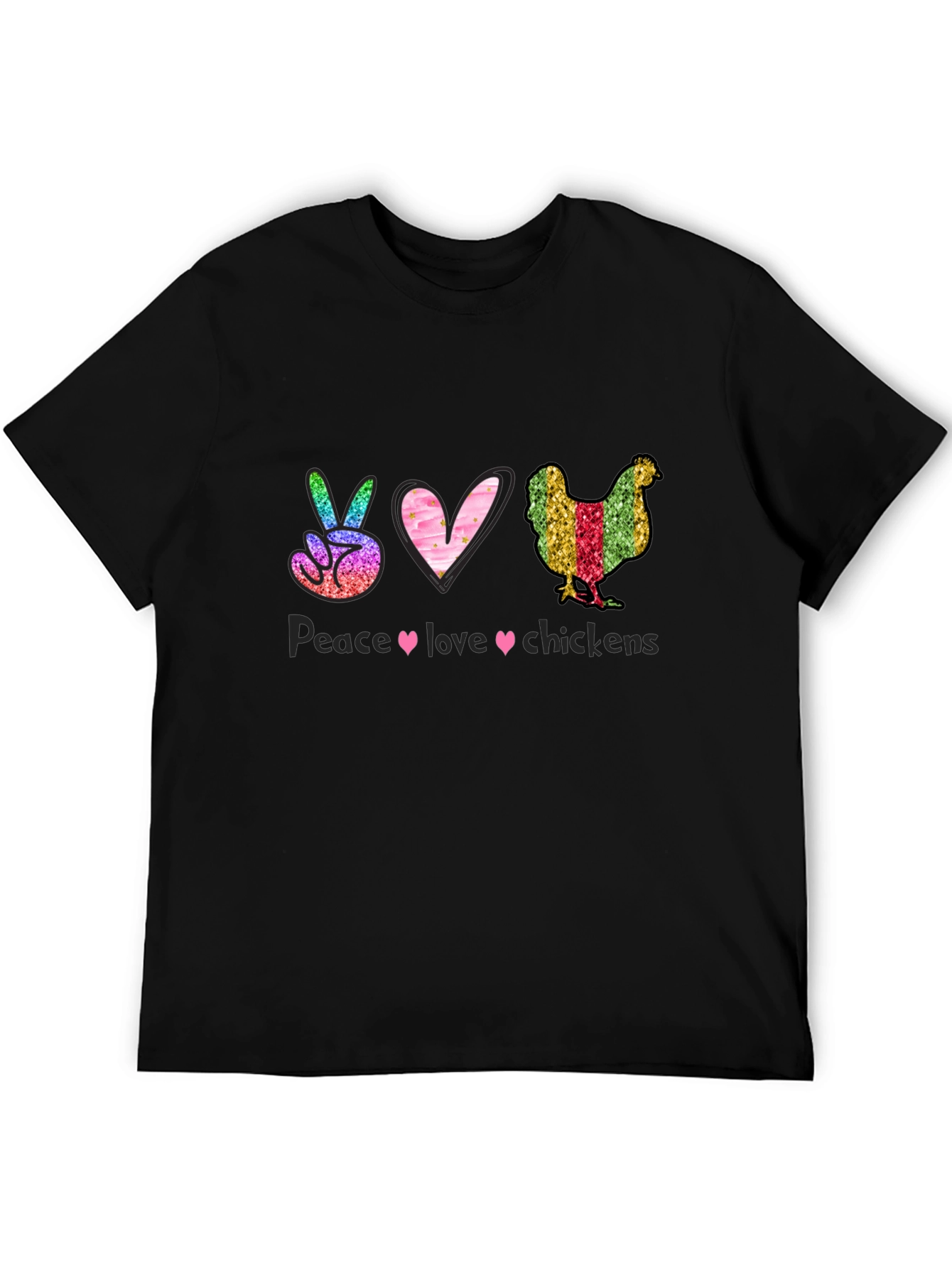 Peace Love Chickens Graphic Tee