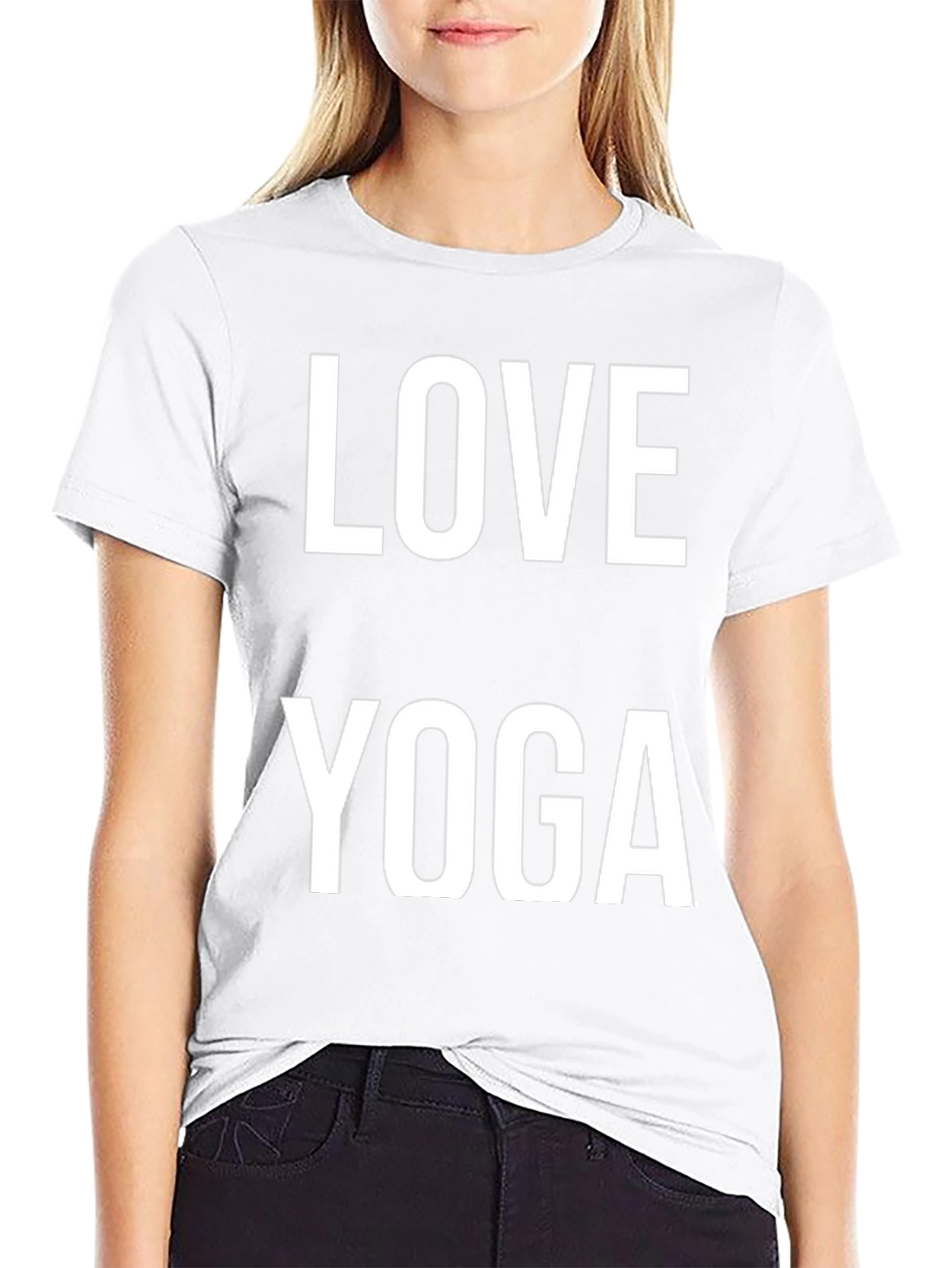 Love Yoga Black T-Shirt