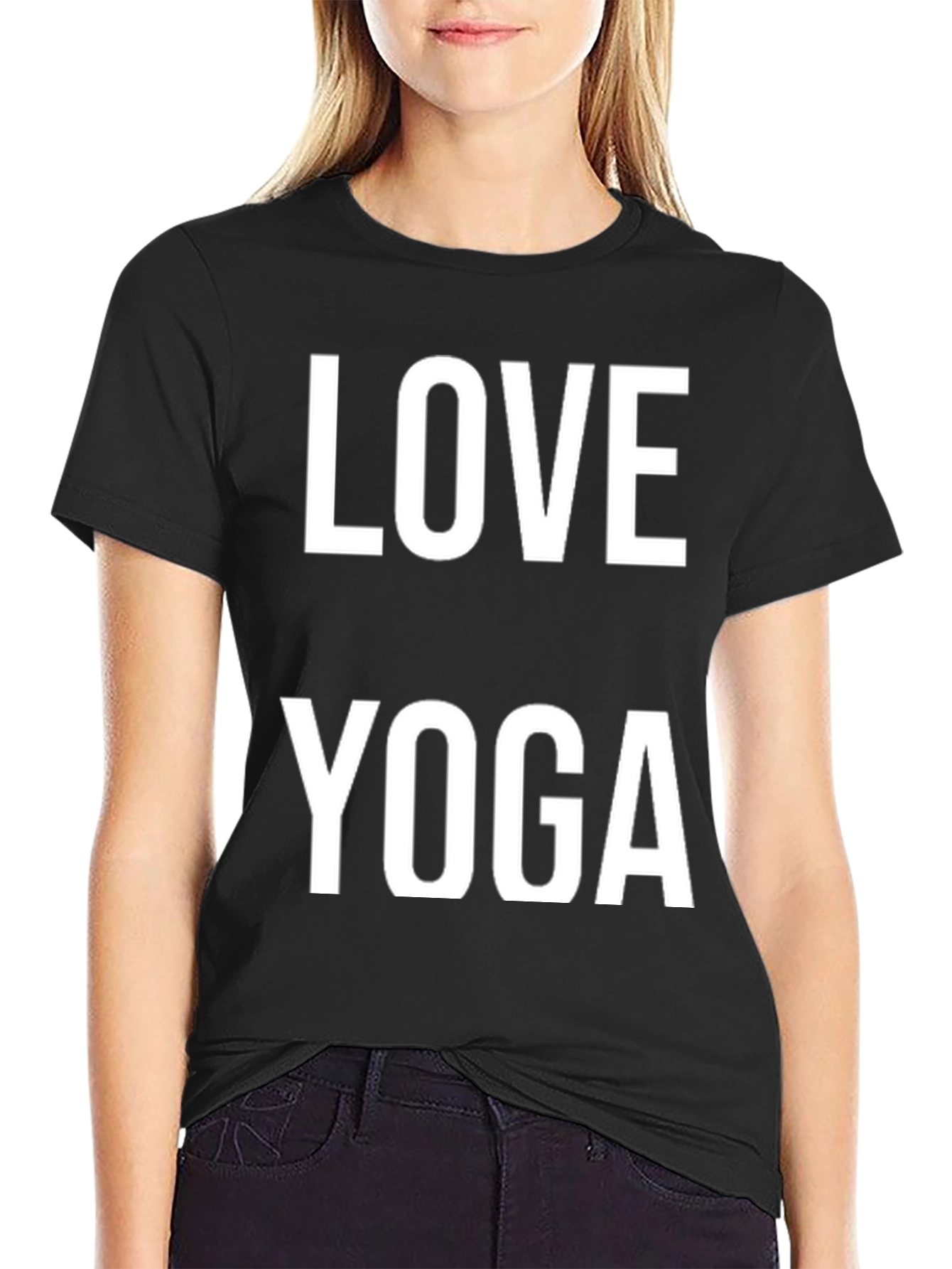 Love Yoga Black T-Shirt