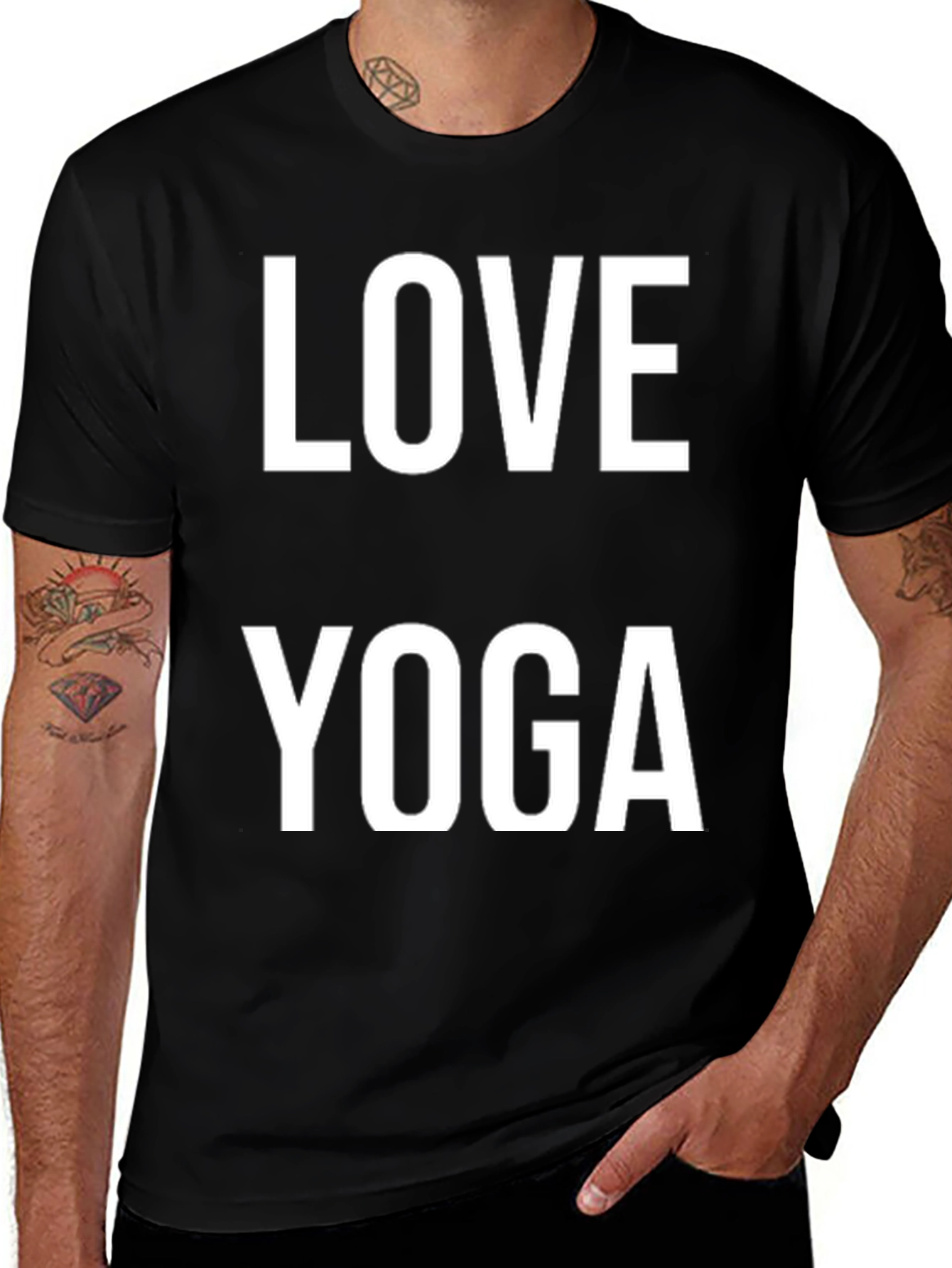 Love Yoga Black T-Shirt