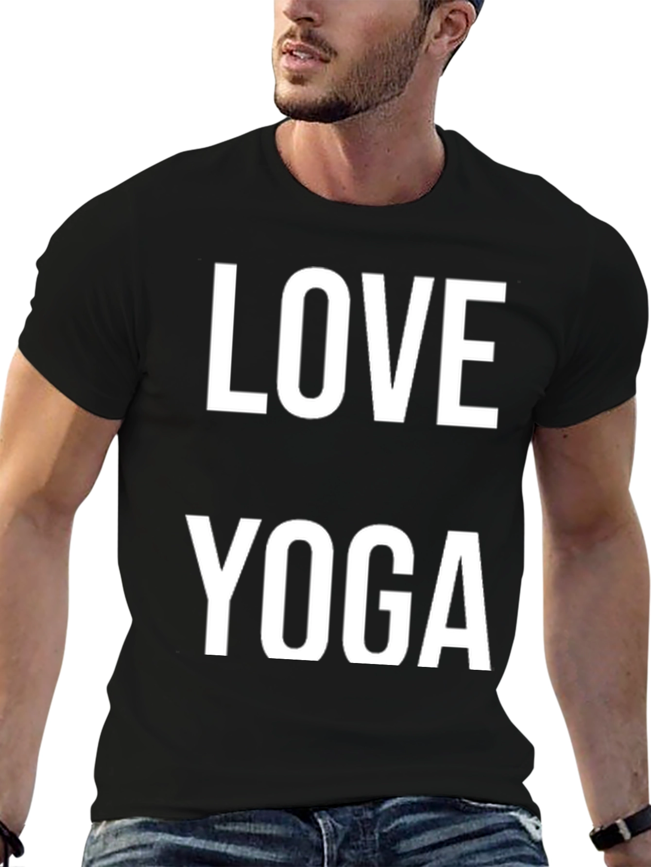 Love Yoga Black T-Shirt