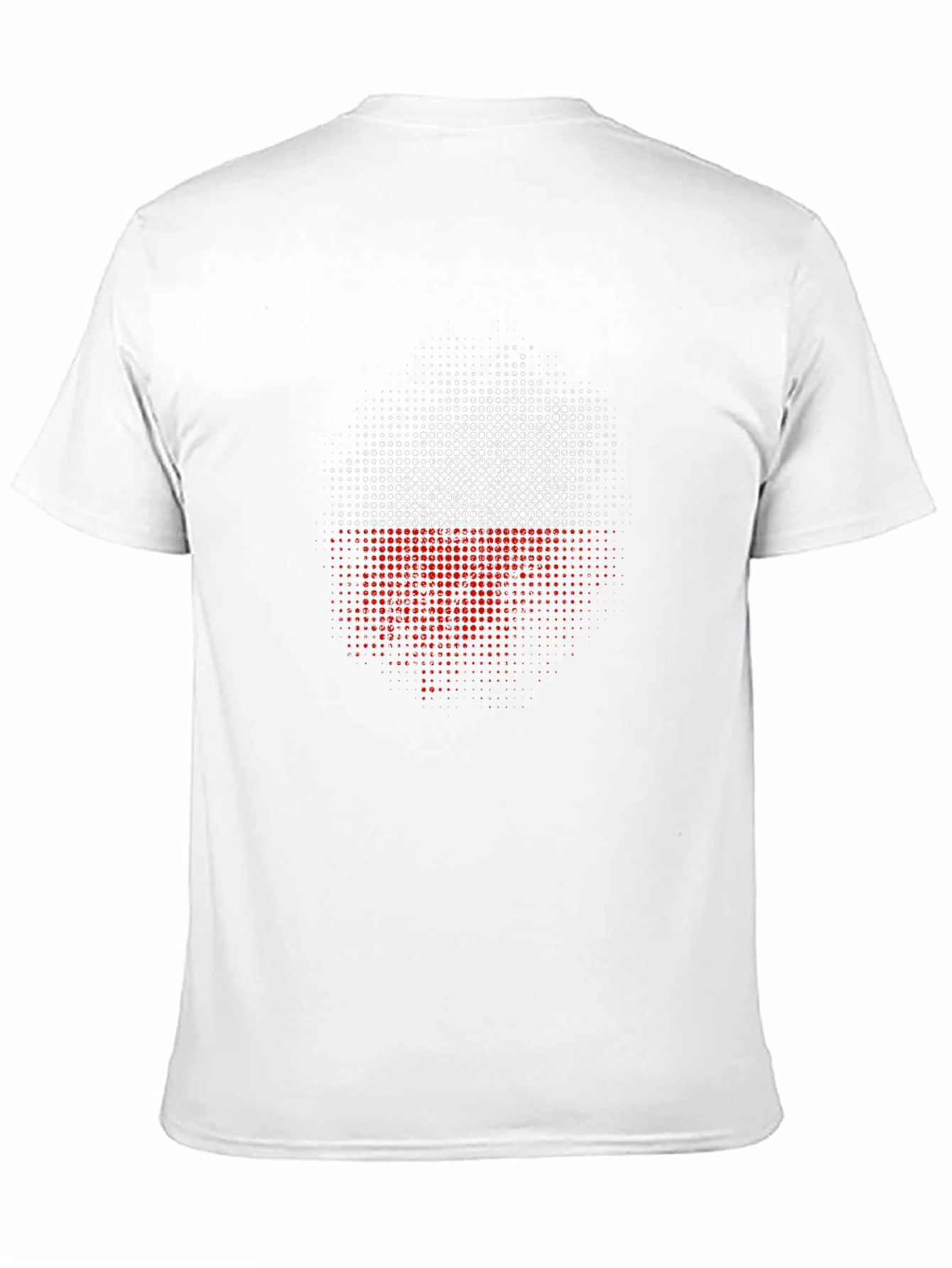 Poland Flag Dot Matrix T-Shirt - Black Casual Tee