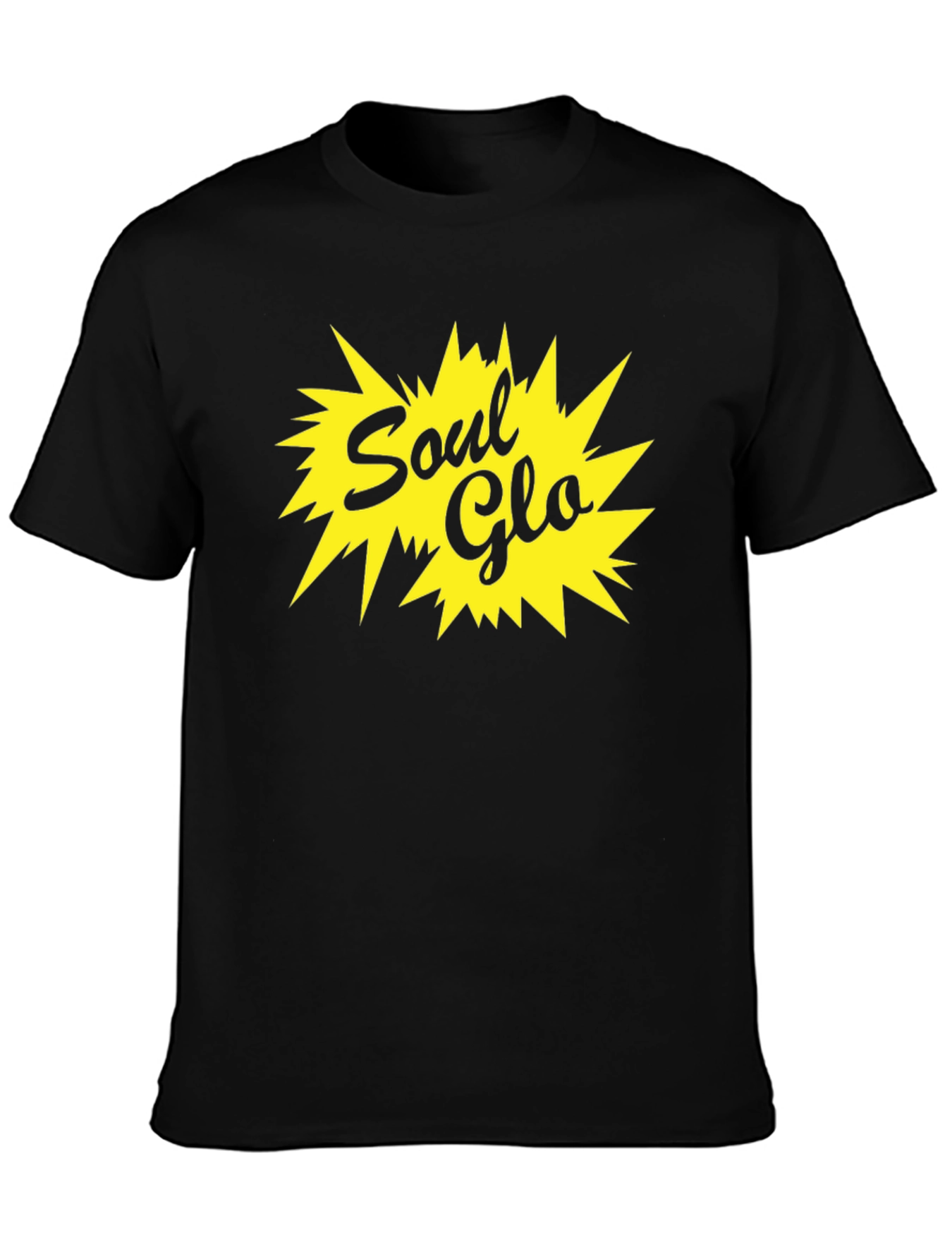 Retro Soul Glo Graphic Black T-Shirt