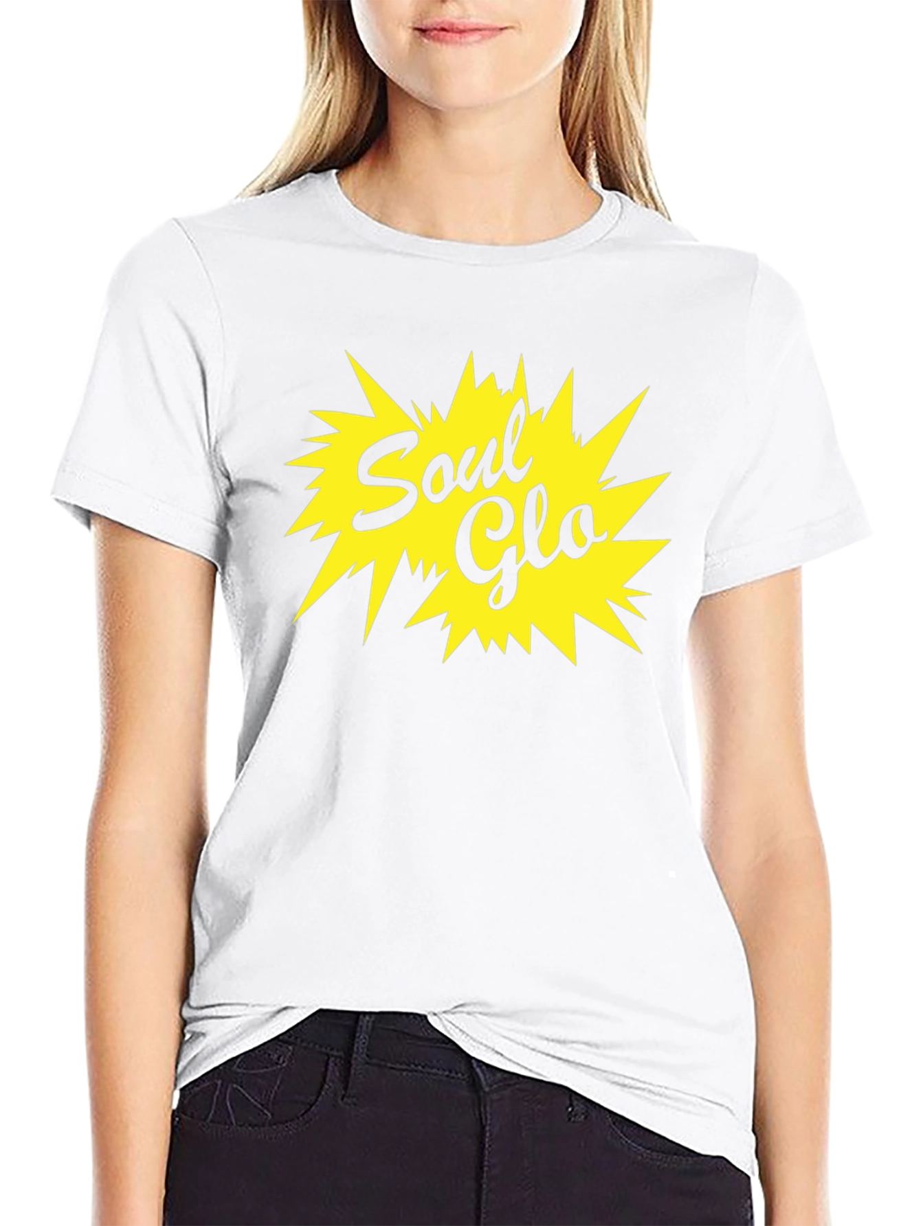Retro Soul Glo Graphic Black T-Shirt