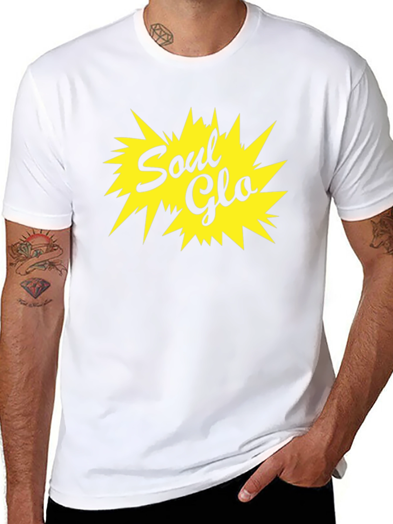 Retro Soul Glo Graphic Black T-Shirt