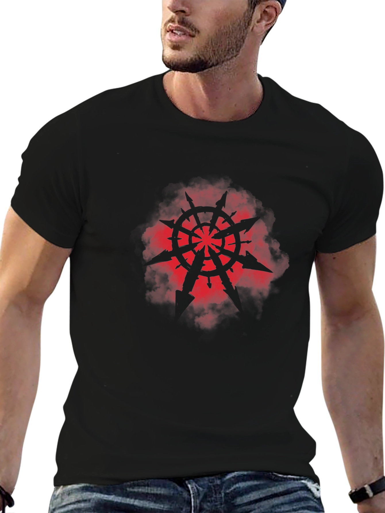 Chaos Star T-Shirt - Black Graphic Tee