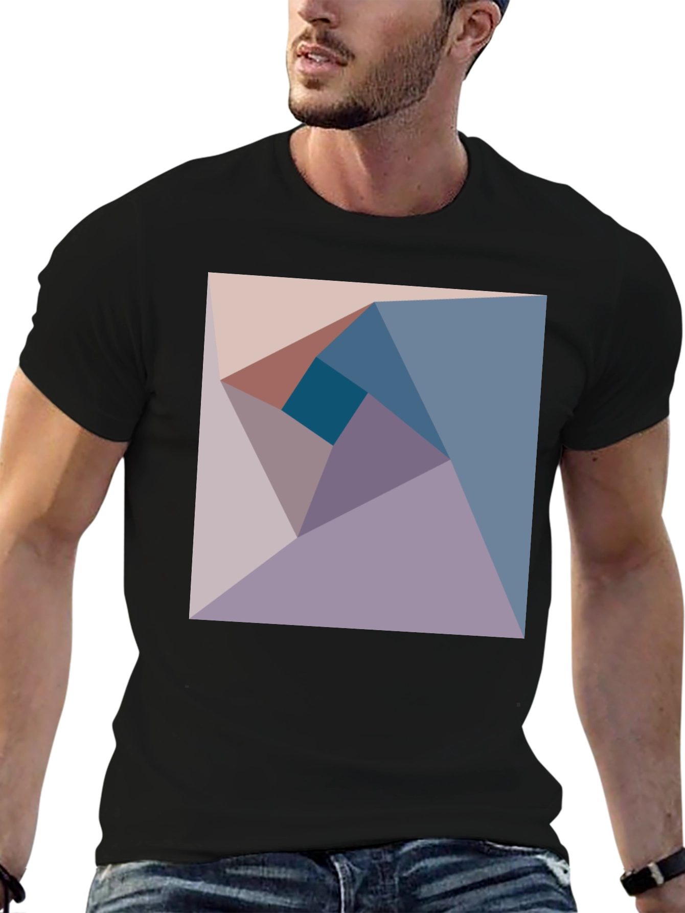 Geometric Design Tee - Abstract Art Shirt