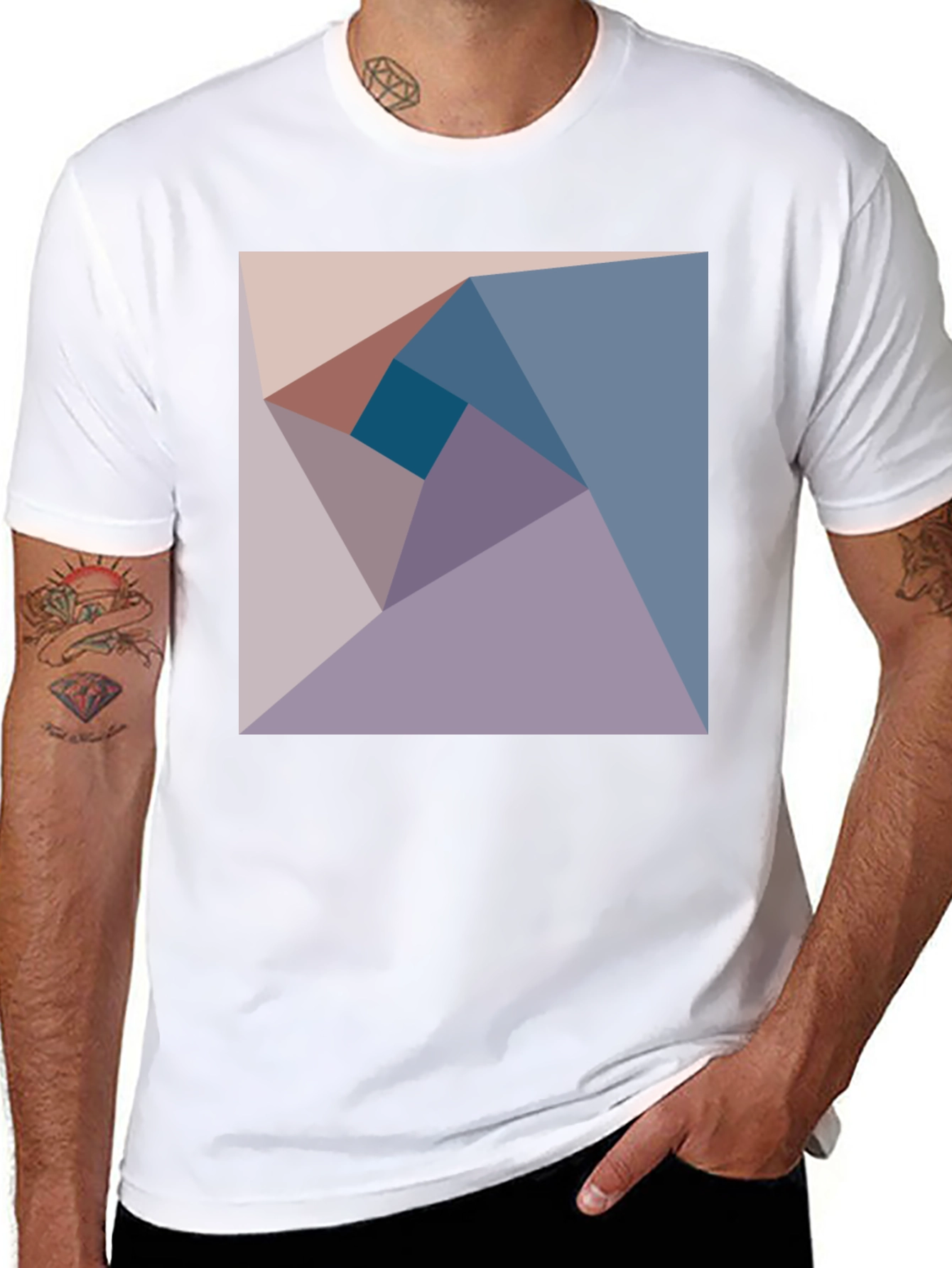 Geometric Design Tee - Abstract Art Shirt