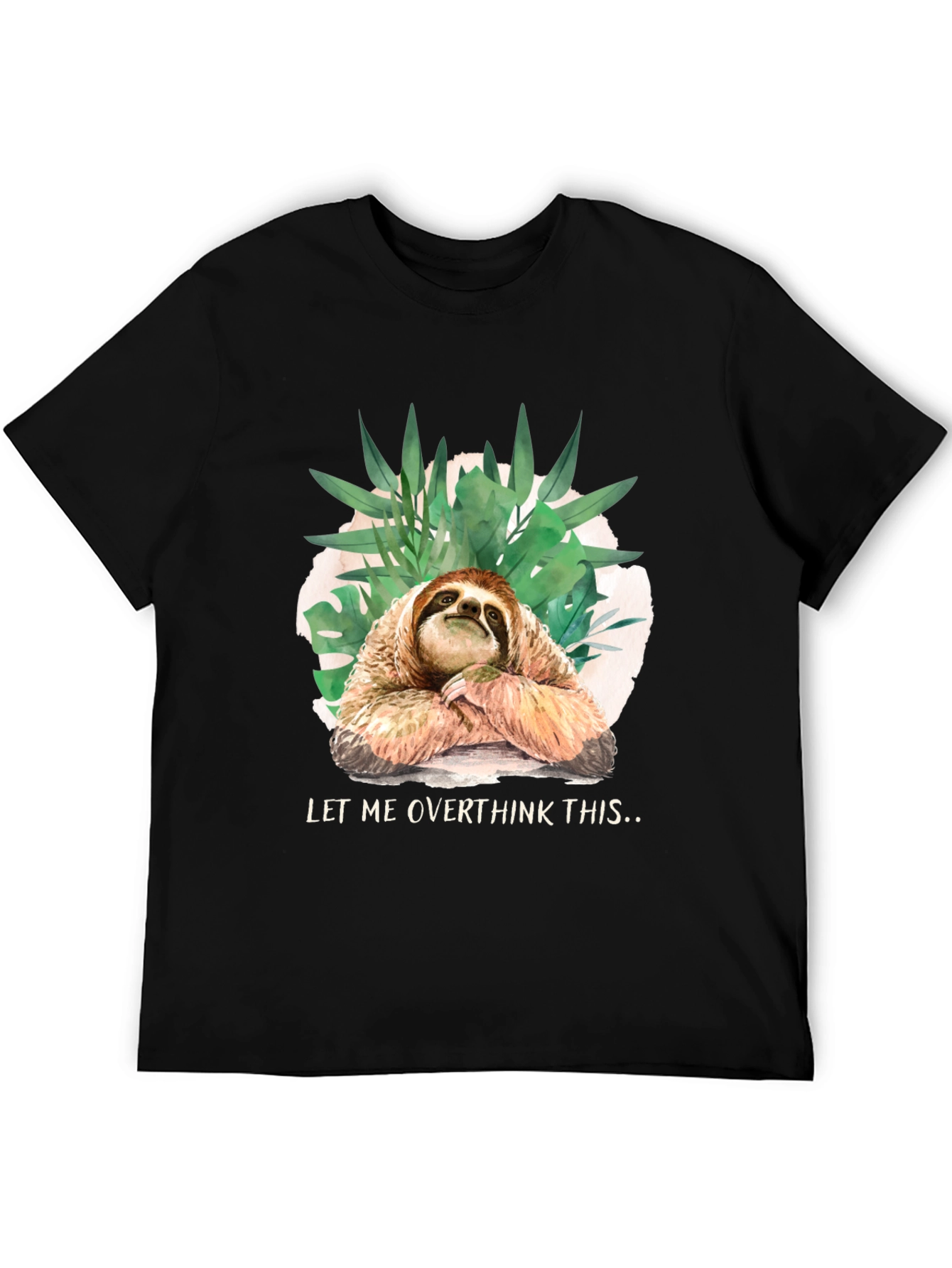 Sloth Overthinking Graphic Tee