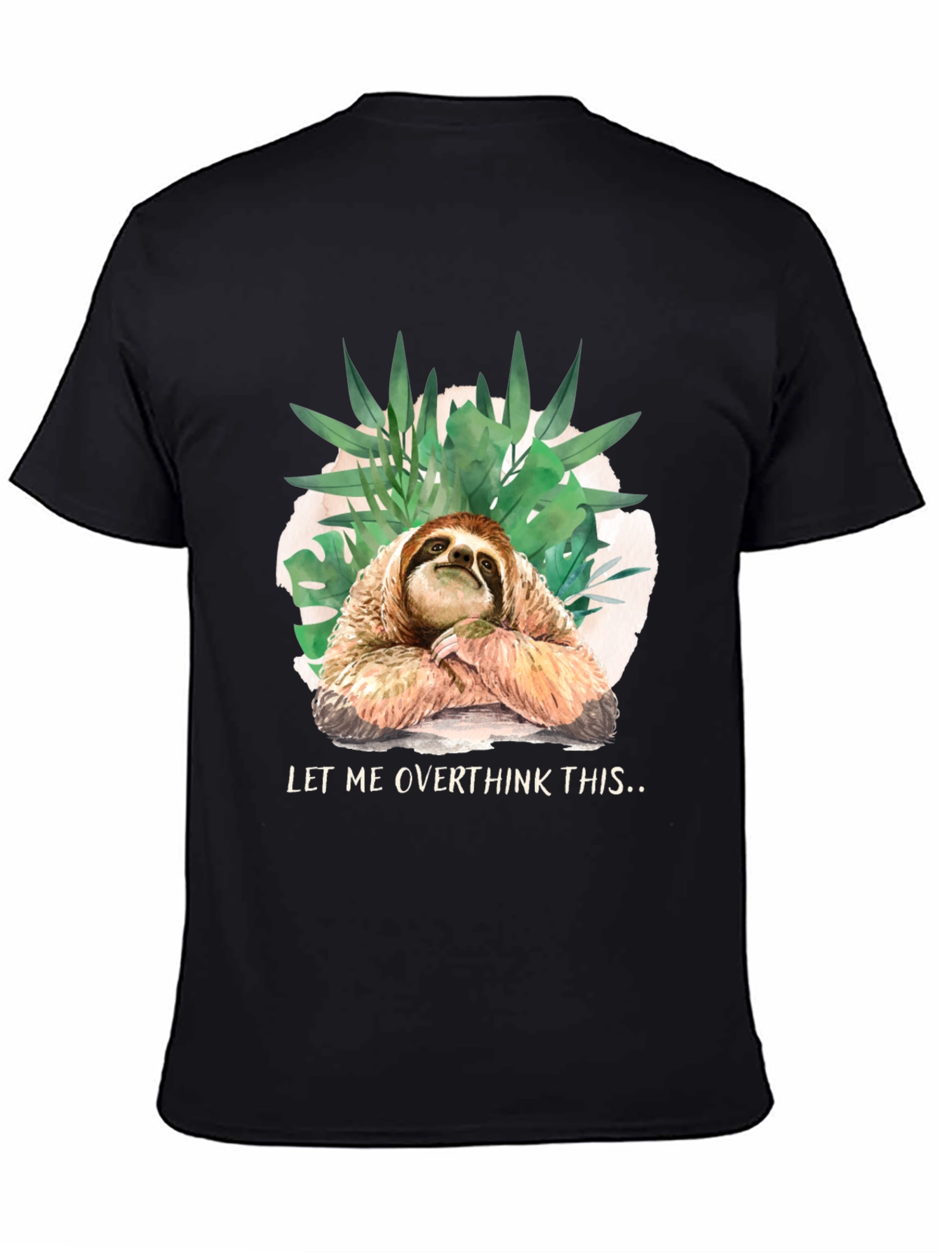 Sloth Overthinking Graphic Tee