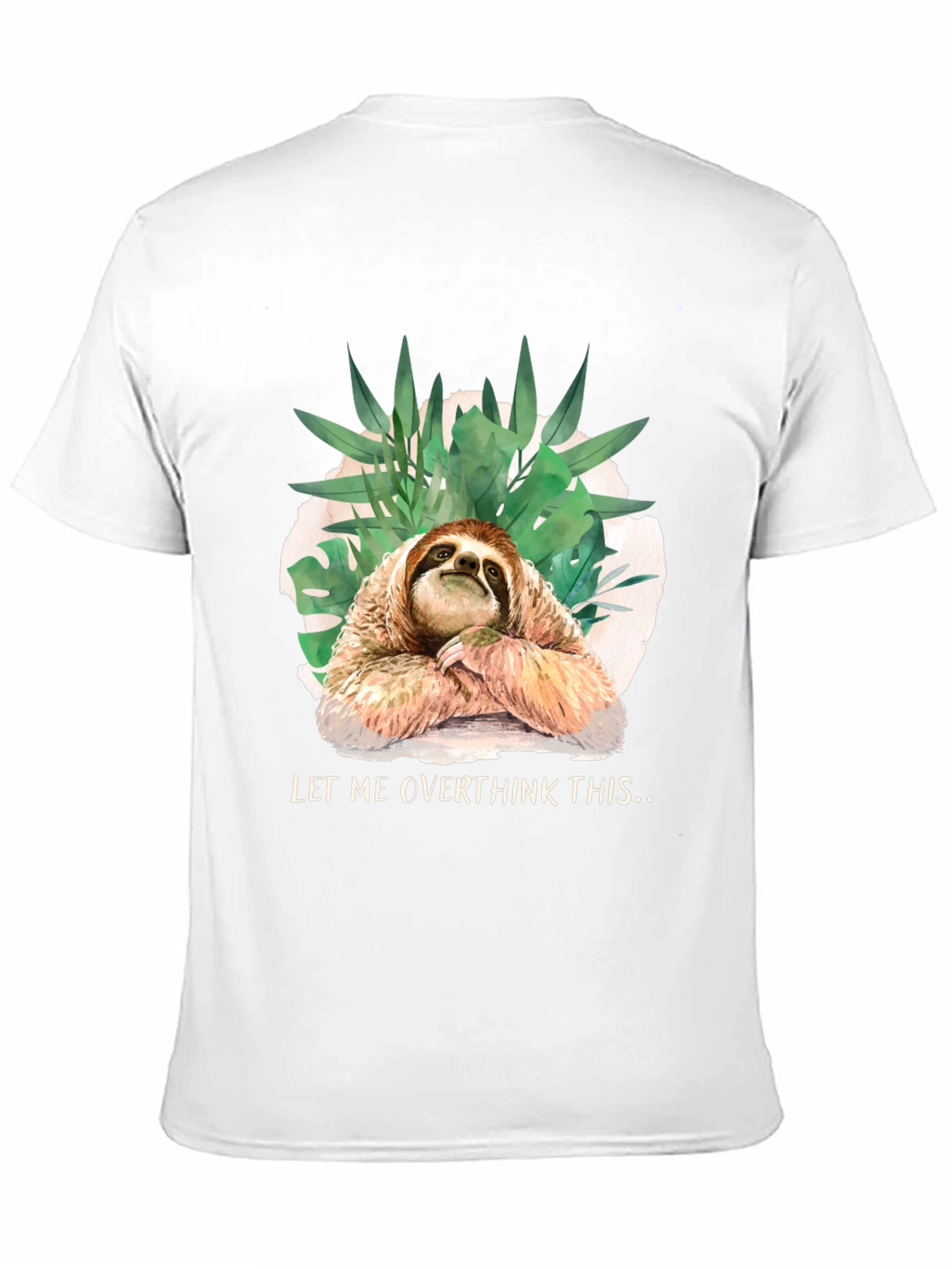 Sloth Overthinking Graphic Tee