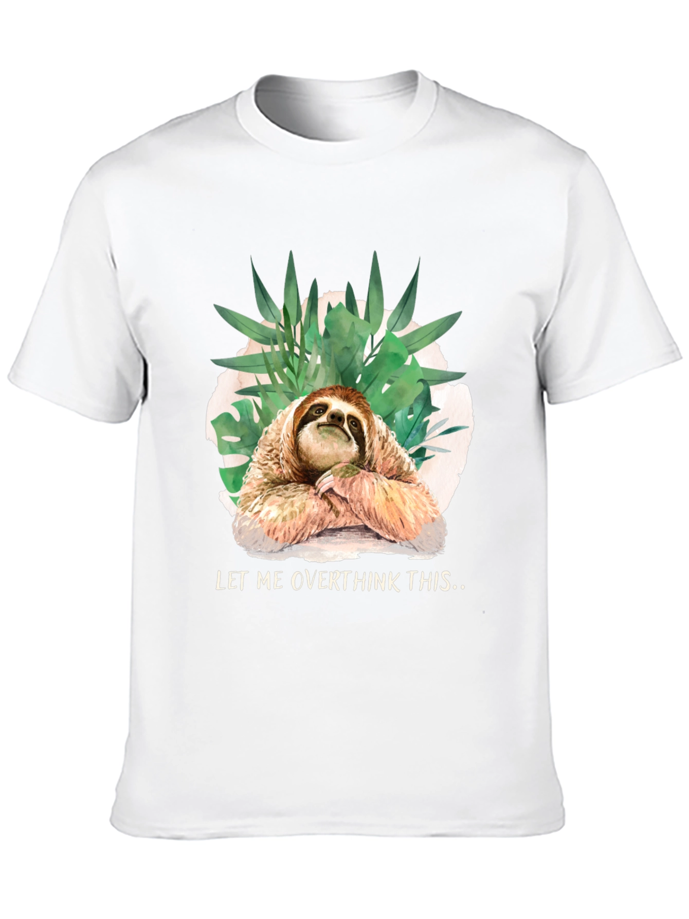 Sloth Overthinking Graphic Tee