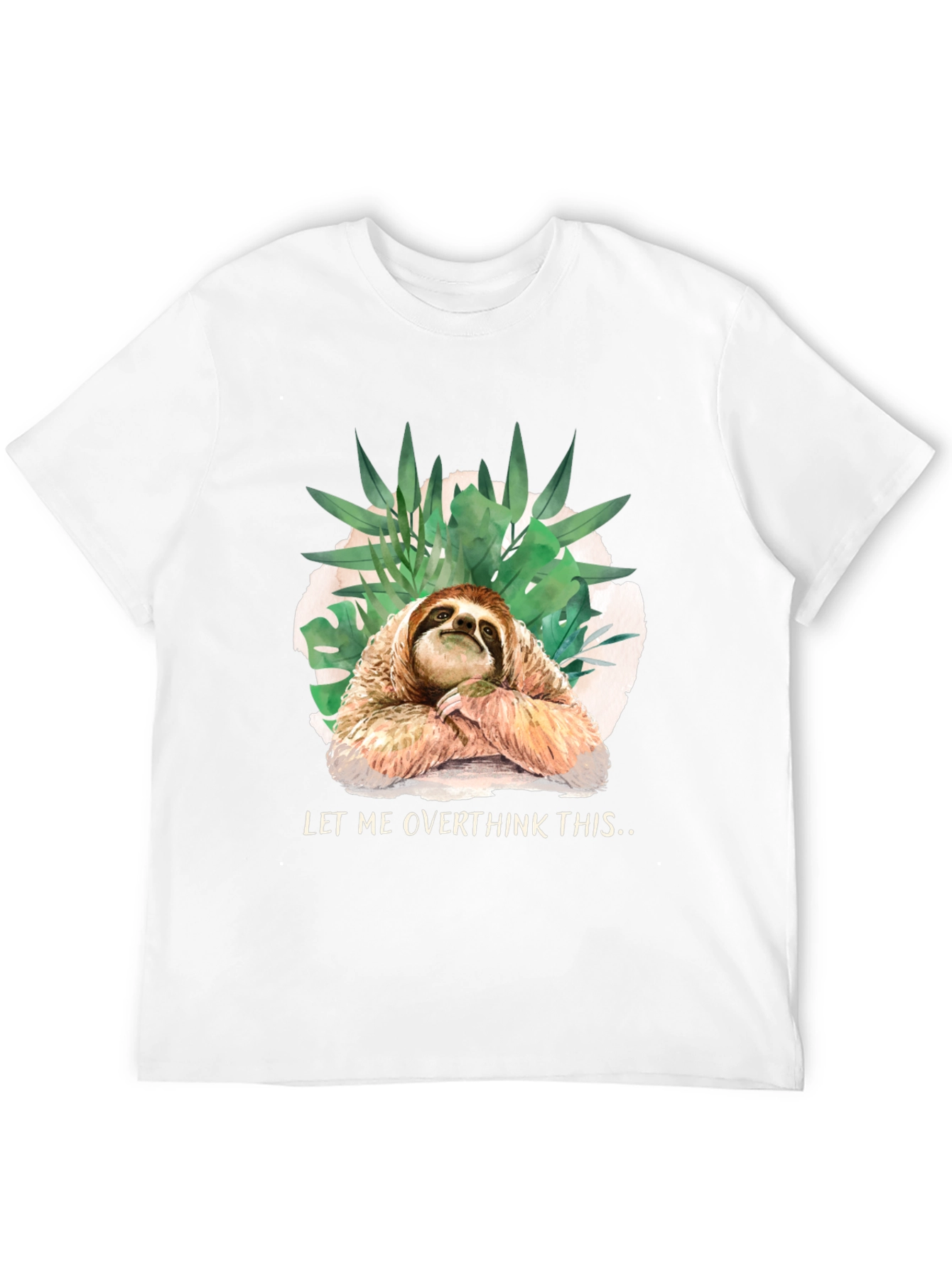 Sloth Overthinking Graphic Tee