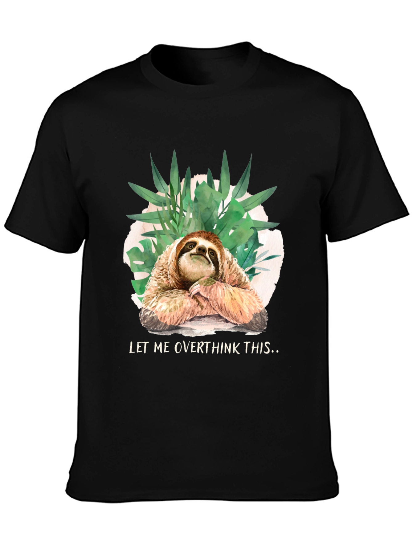 Sloth Overthinking Graphic Tee