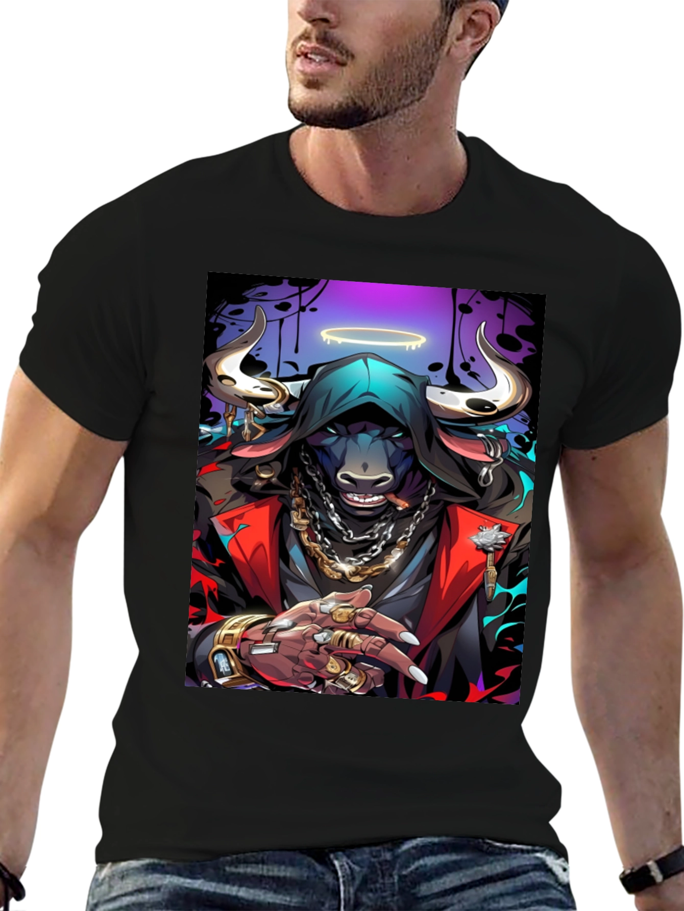 Bull Gangster Graphic Tee - Urban Style T-Shirt