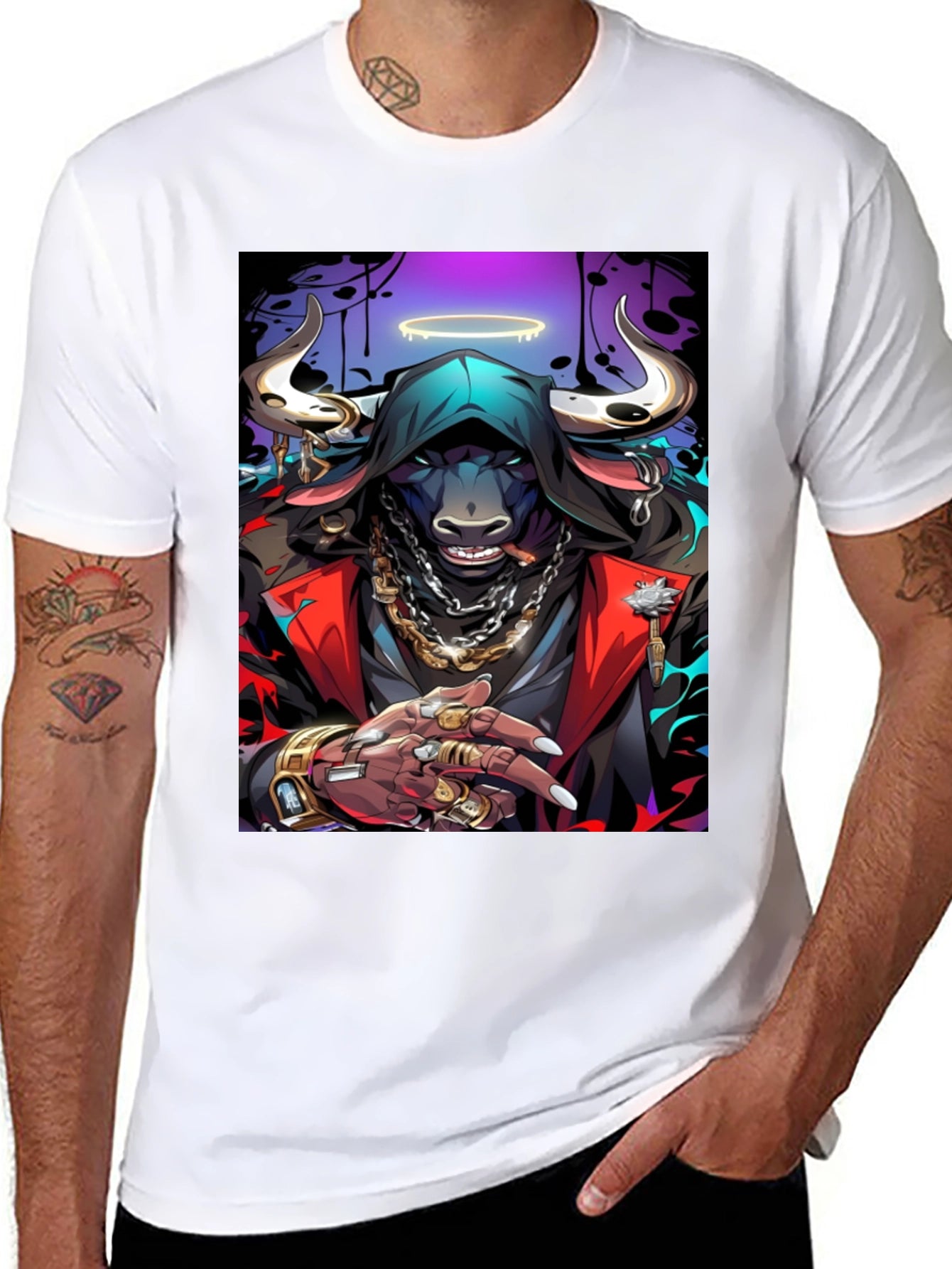Bull Gangster Graphic Tee - Urban Style T-Shirt