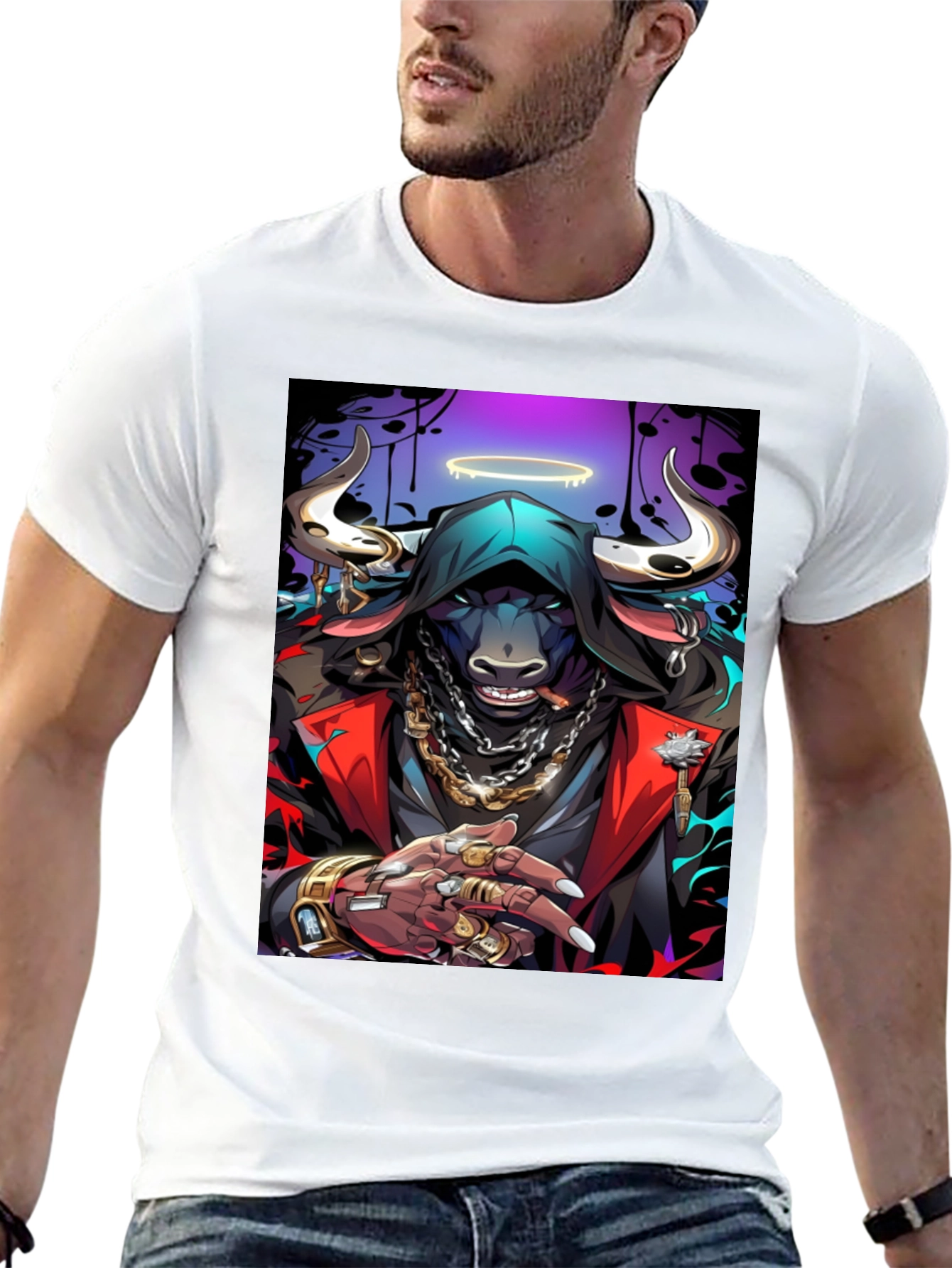 Bull Gangster Graphic Tee - Urban Style T-Shirt