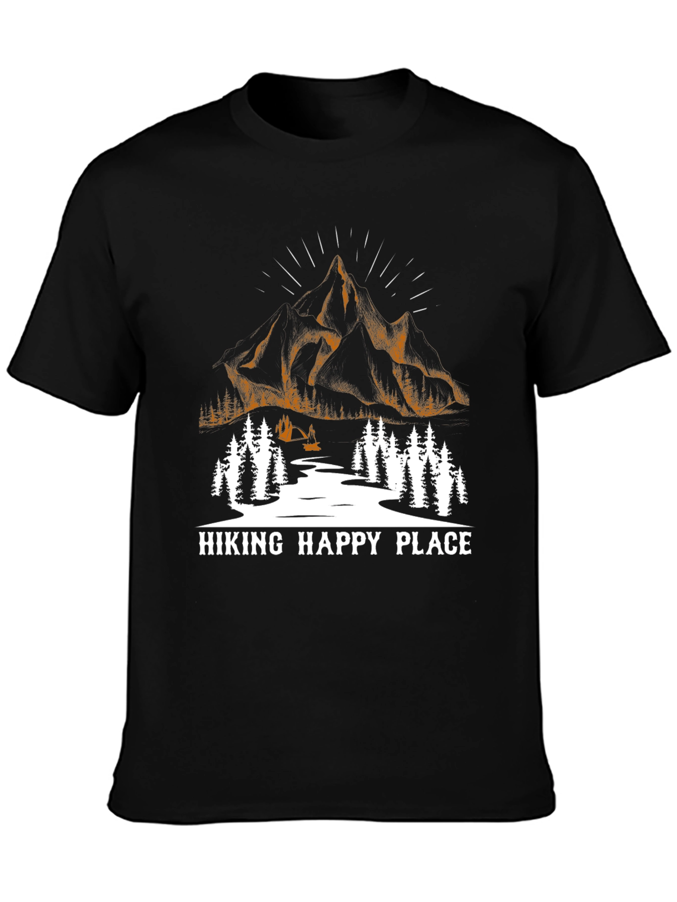 Hiking Happy Place Graphic Tee - Adventure Ready!