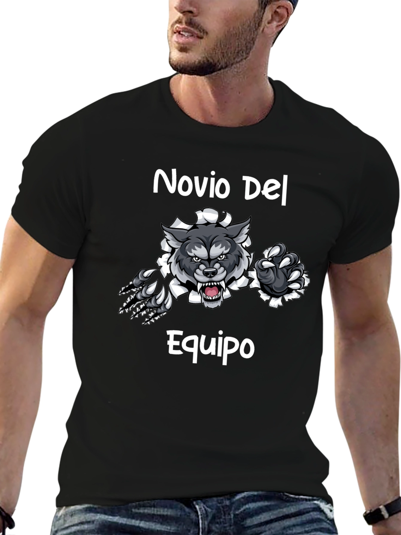 Novio Del Equipo Wolf Graphic T-Shirt