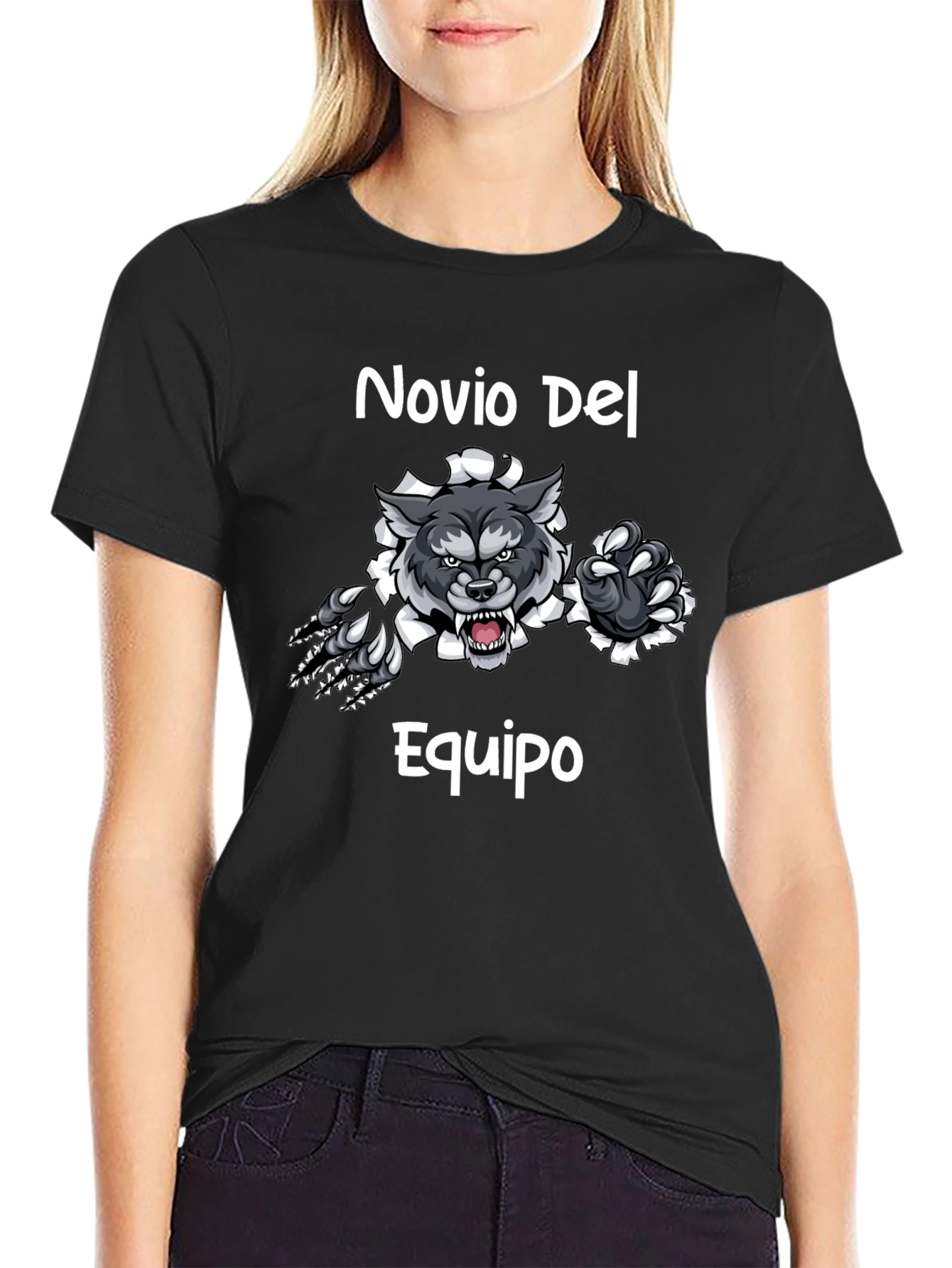 Novio Del Equipo Wolf Graphic T-Shirt