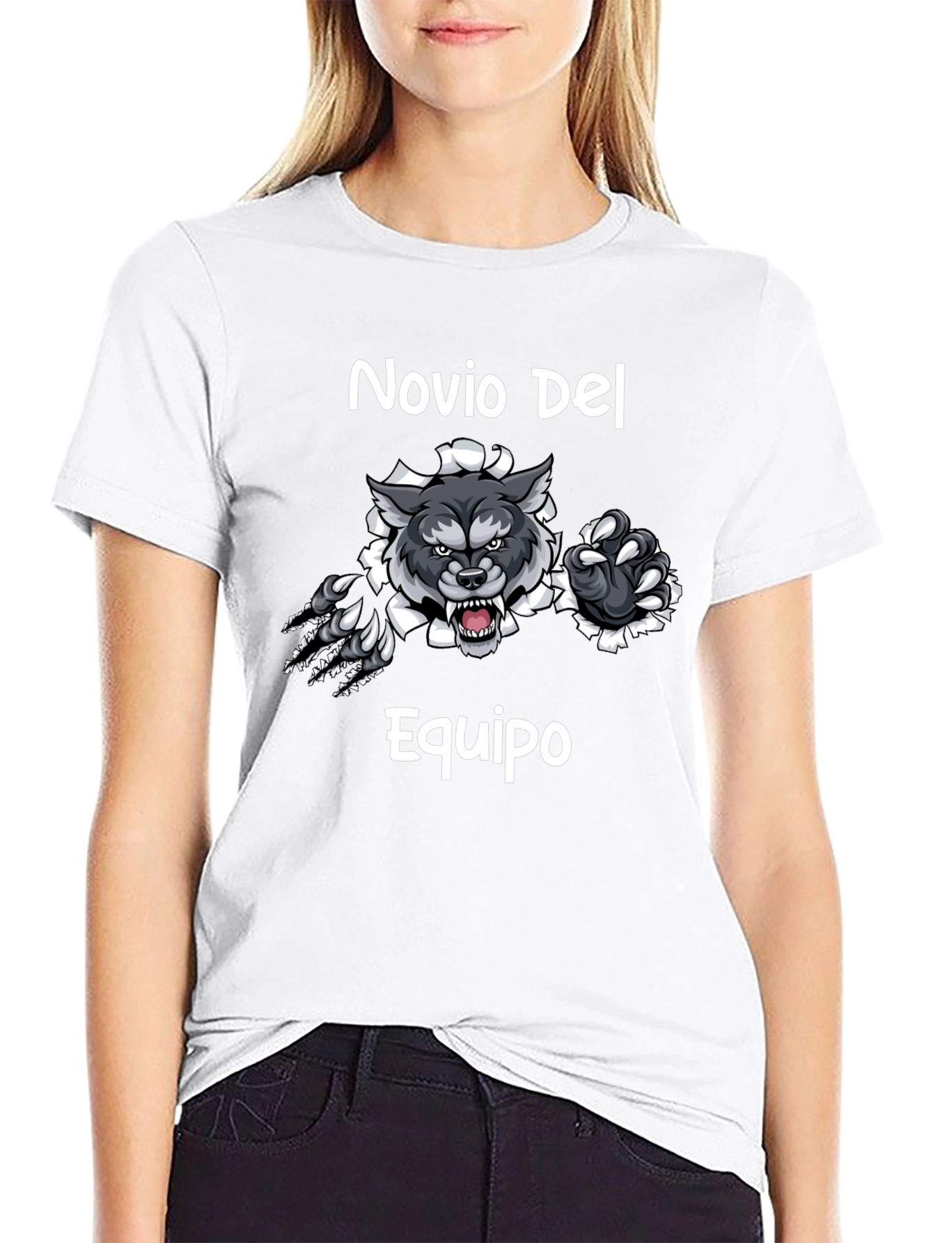 Novio Del Equipo Wolf Graphic T-Shirt