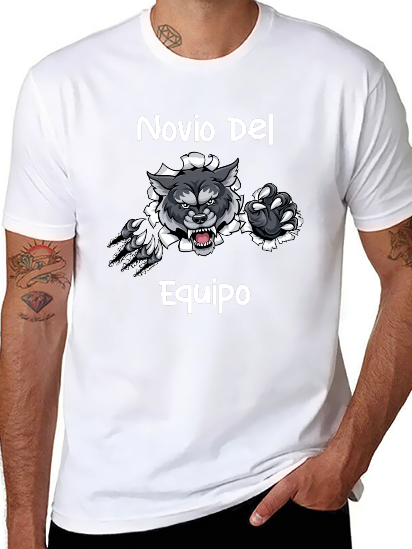 Novio Del Equipo Wolf Graphic T-Shirt
