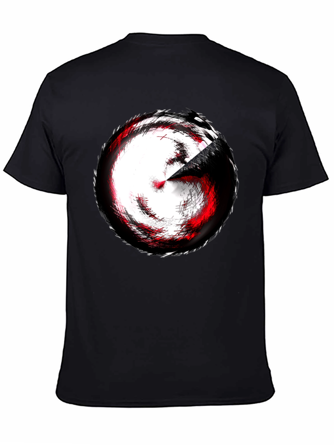 Abstract Swirl Graphic Tee - Modern Style