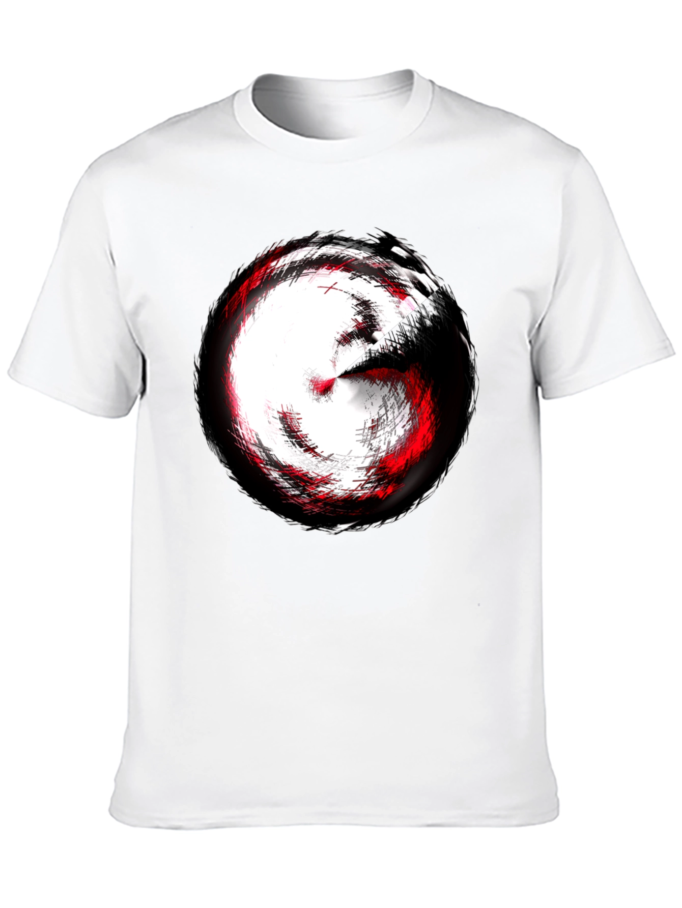 Abstract Swirl Graphic Tee - Modern Style