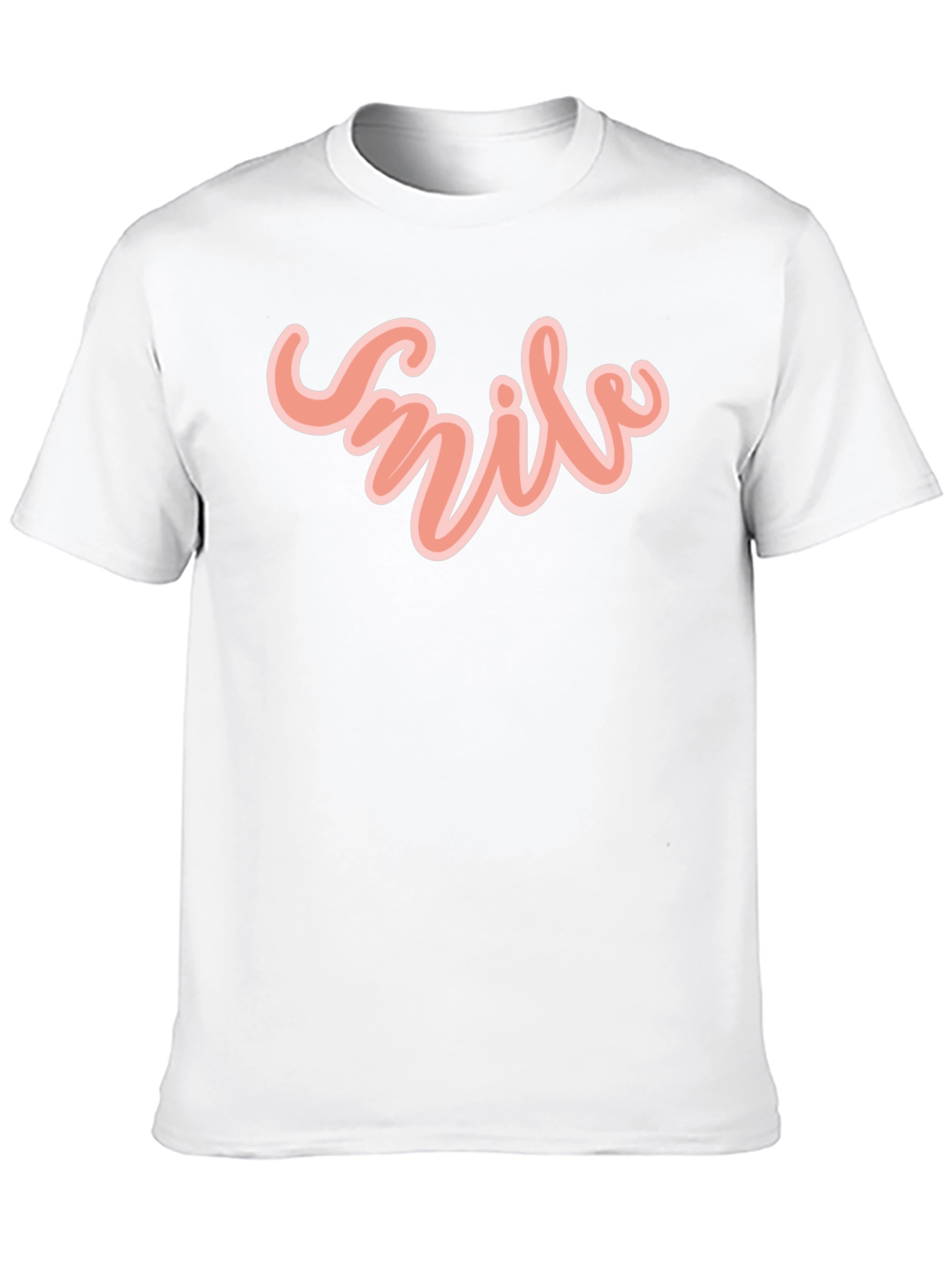 Smile Vibe Graphic Tee - Black Casual T-Shirt