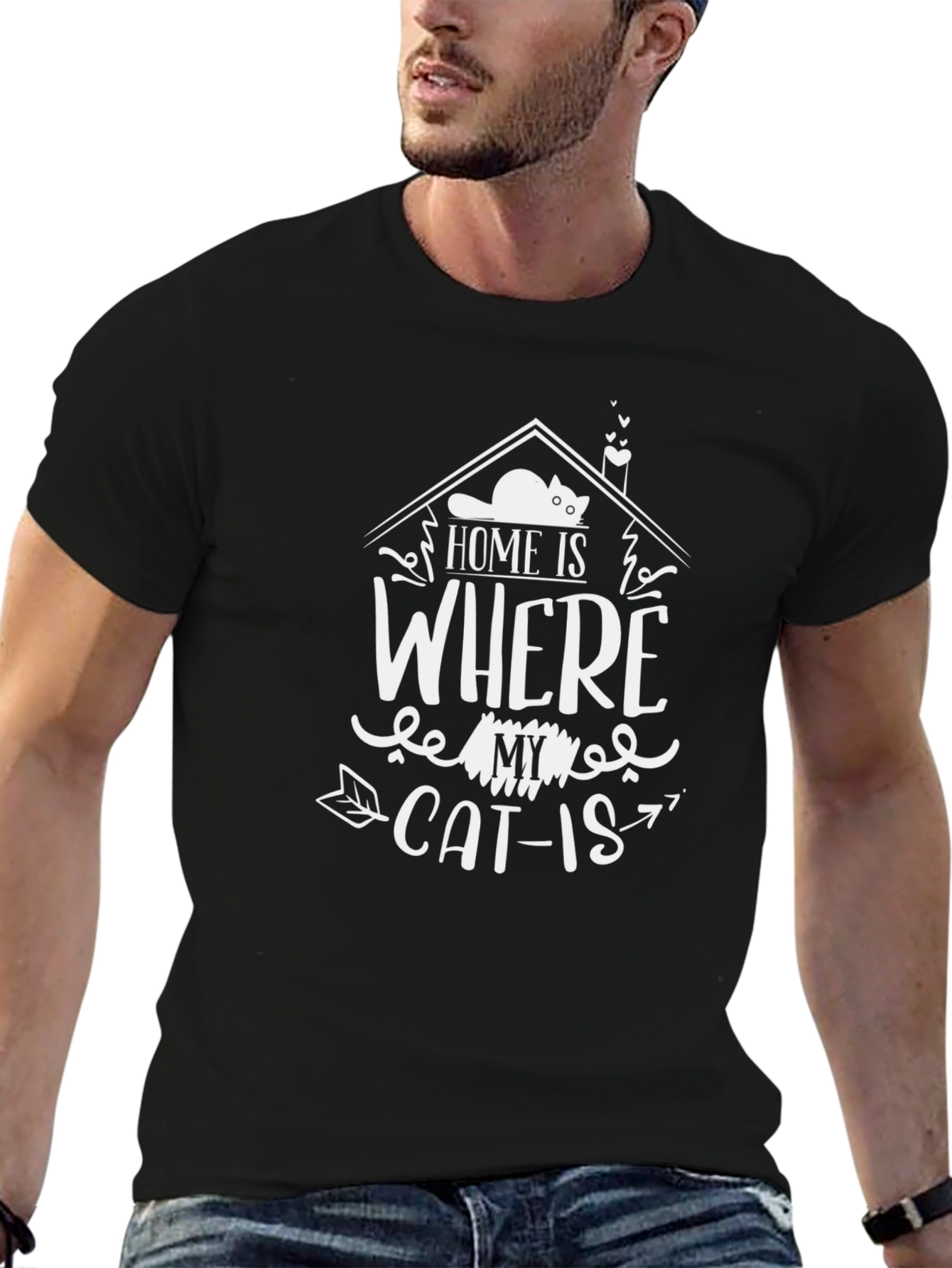 Home Is Where My Cat Is Graphic Tee