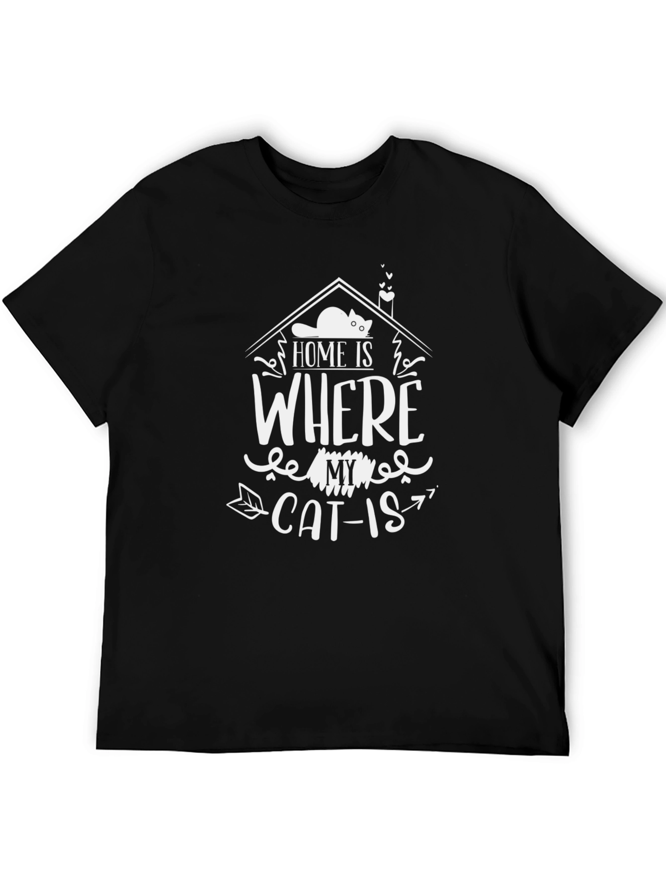 Home Is Where My Cat Is Graphic Tee