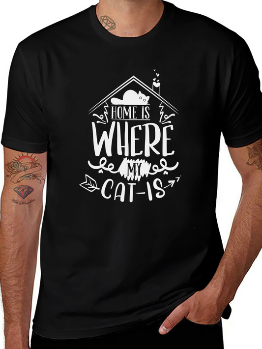 Home Is Where My Cat Is Graphic Tee