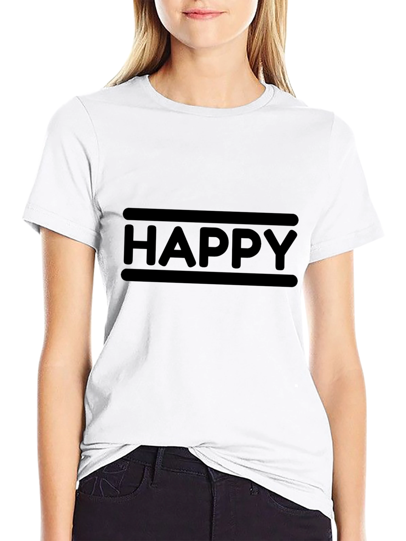 Happy Graphic Tee - Classic Style