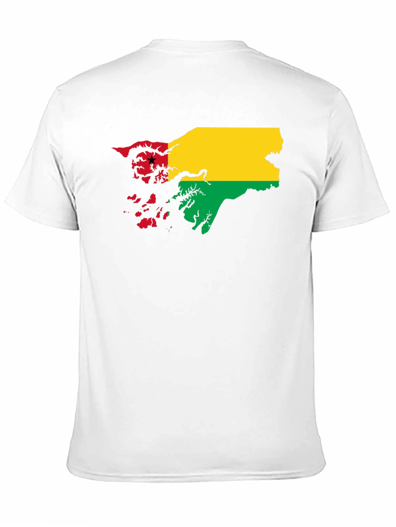 Guinea-Bissau Flag T-Shirt - Black Cotton Tee
