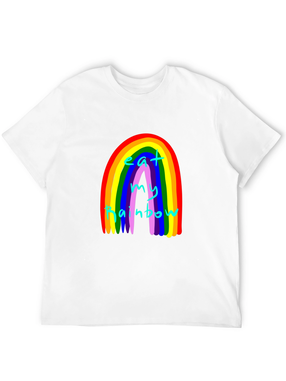 Eat My Rainbow Graphic Tee - Black Unisex T-Shirt