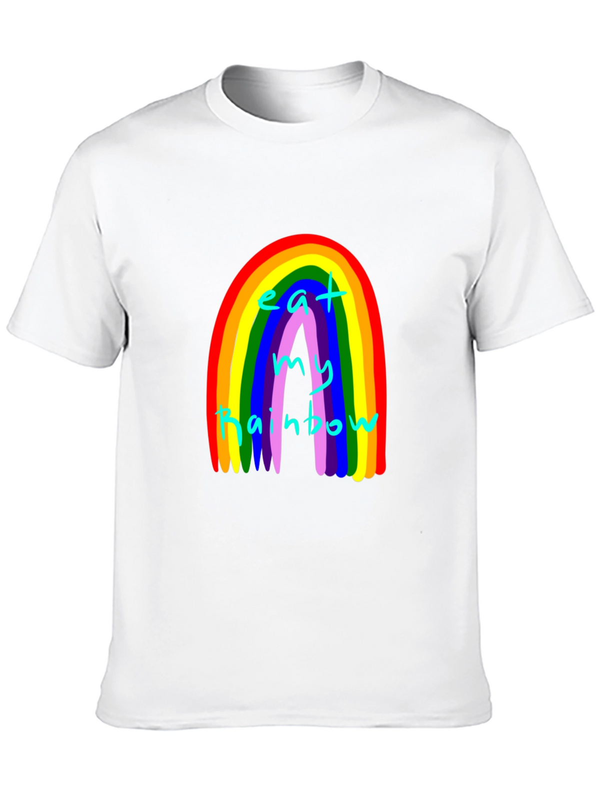 Eat My Rainbow Graphic Tee - Black Unisex T-Shirt