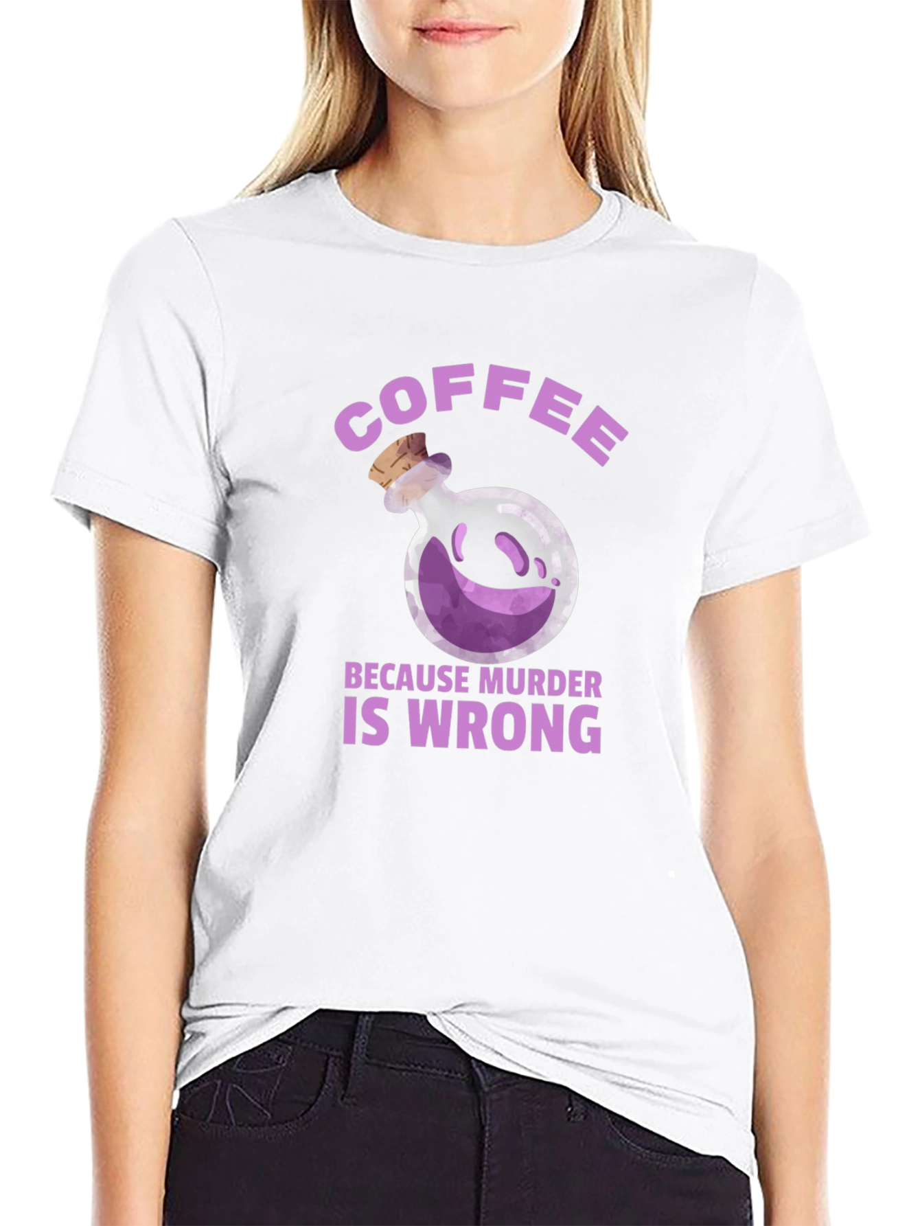 Coffee Because Murder is Wrong T-Shirt