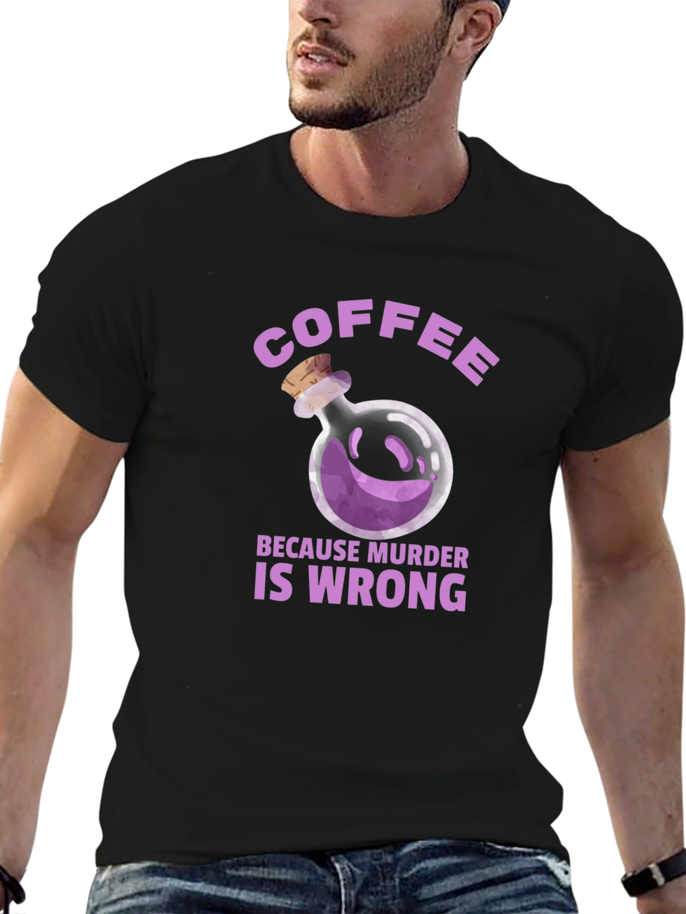 Coffee Because Murder is Wrong T-Shirt