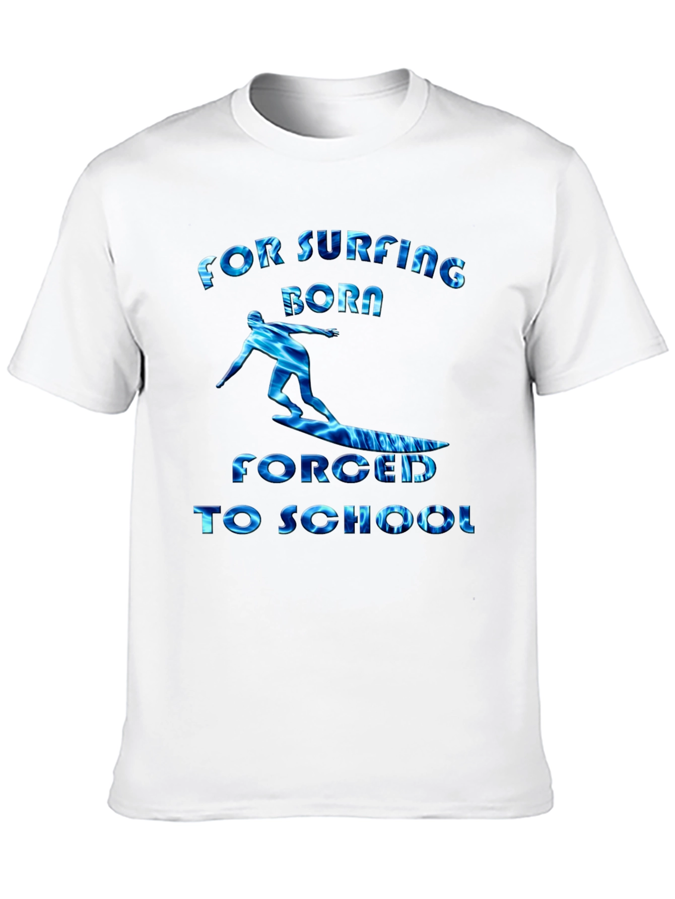 Surfing Born Forged to School Graphic T-Shirt