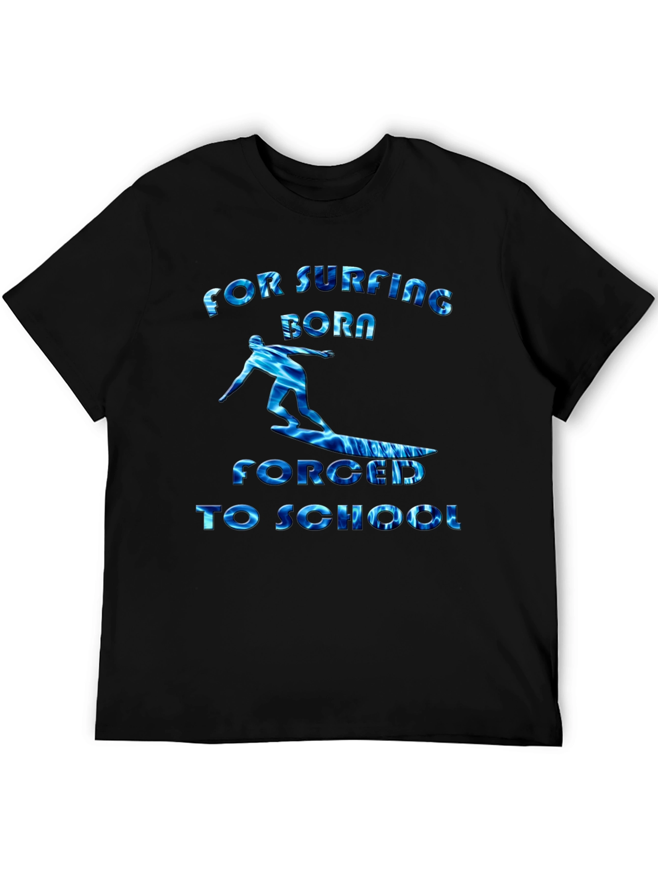 Surfing Born Forged to School Graphic T-Shirt