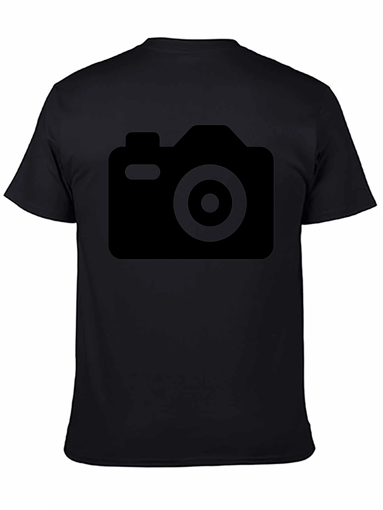 Black Camera Graphic Tee - Casual Comfort