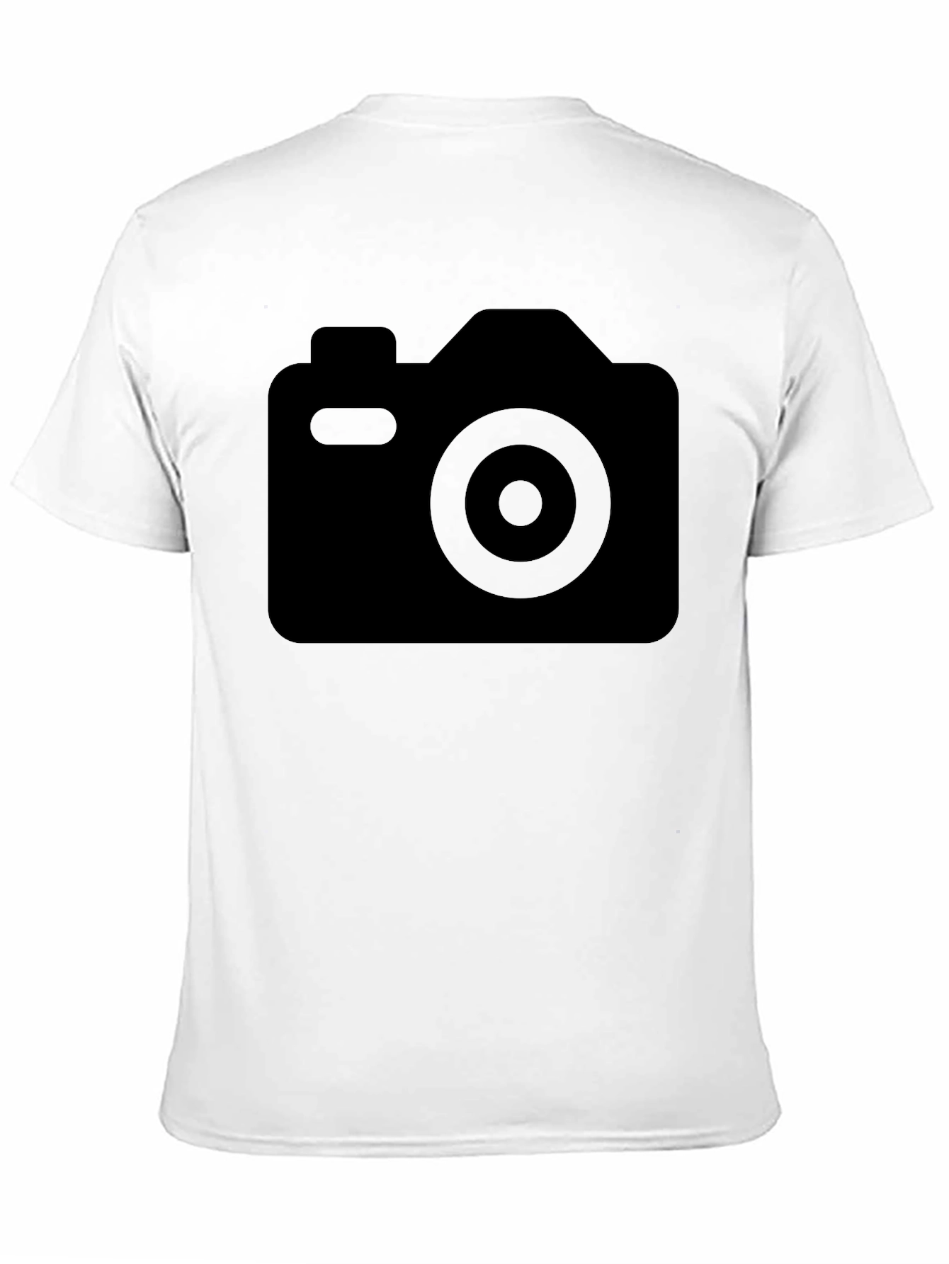 Black Camera Graphic Tee - Casual Comfort