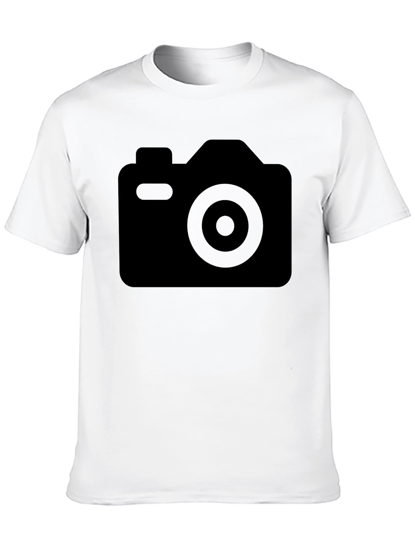 Black Camera Graphic Tee - Casual Comfort