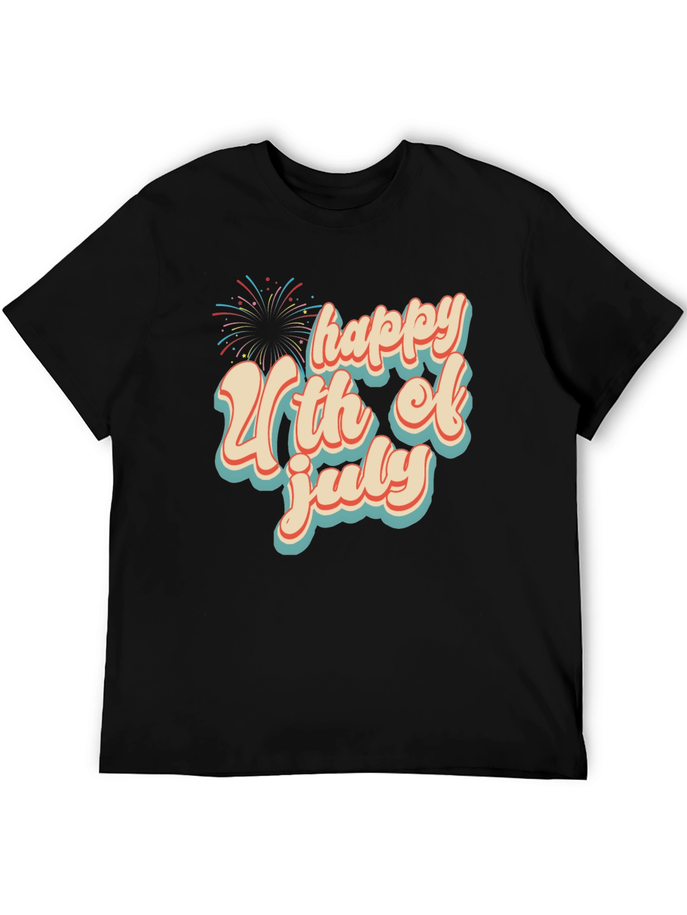 Happy 4th of July Graphic Tee - Retro Style