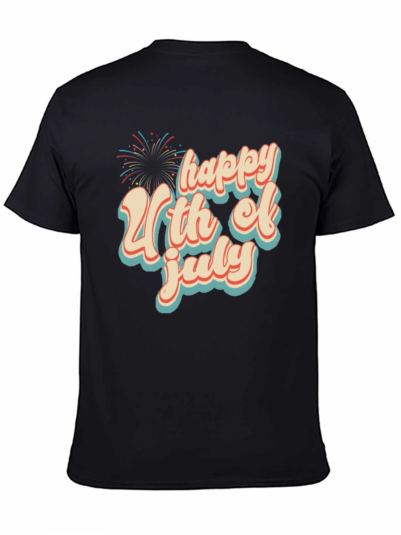 Happy 4th of July Graphic Tee - Retro Style