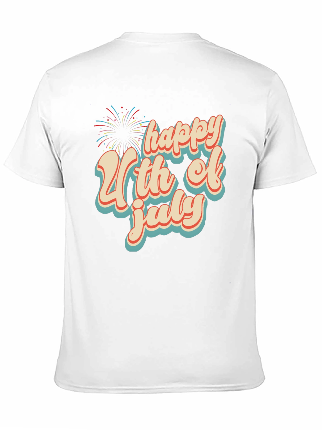 Happy 4th of July Graphic Tee - Retro Style