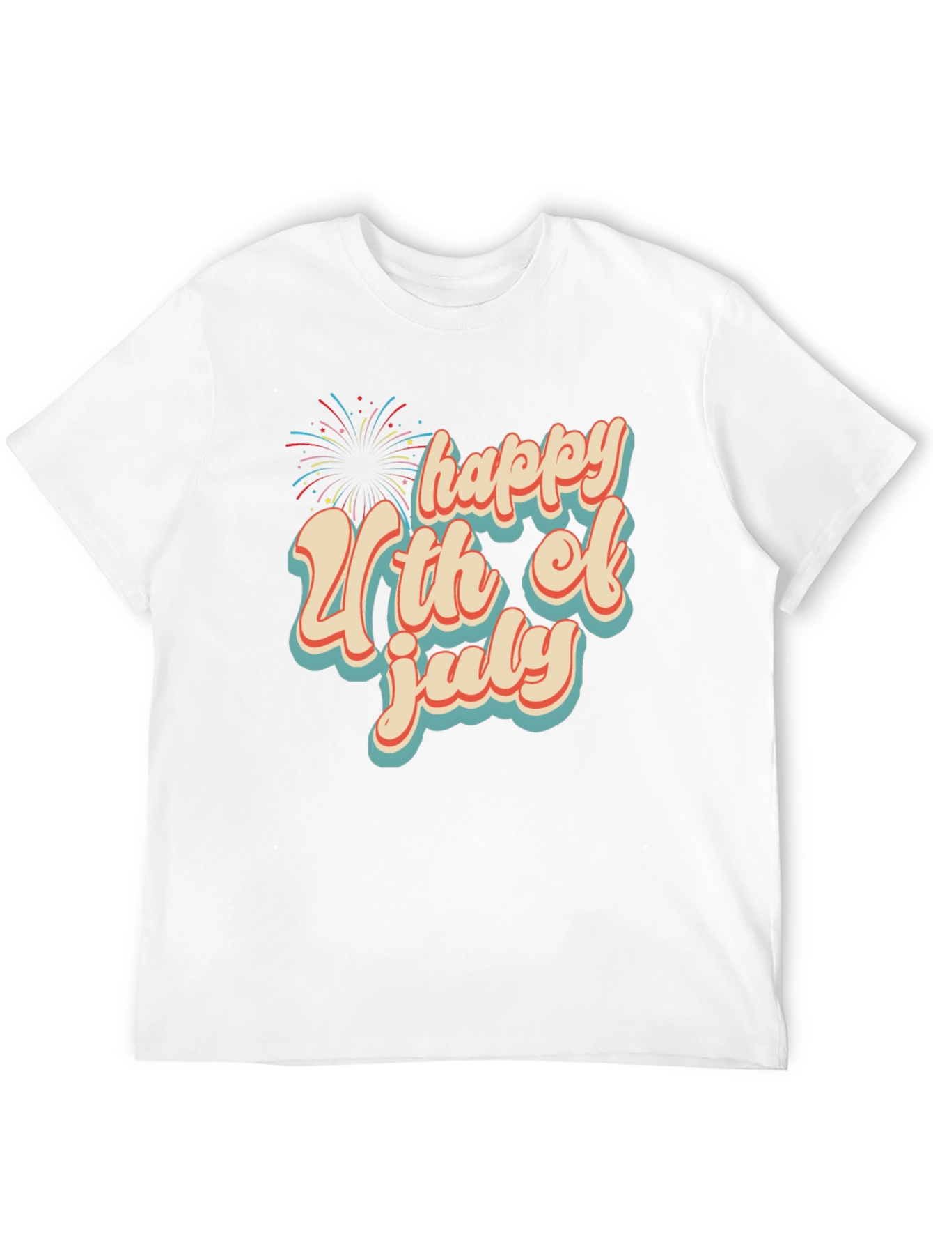 Happy 4th of July Graphic Tee - Retro Style