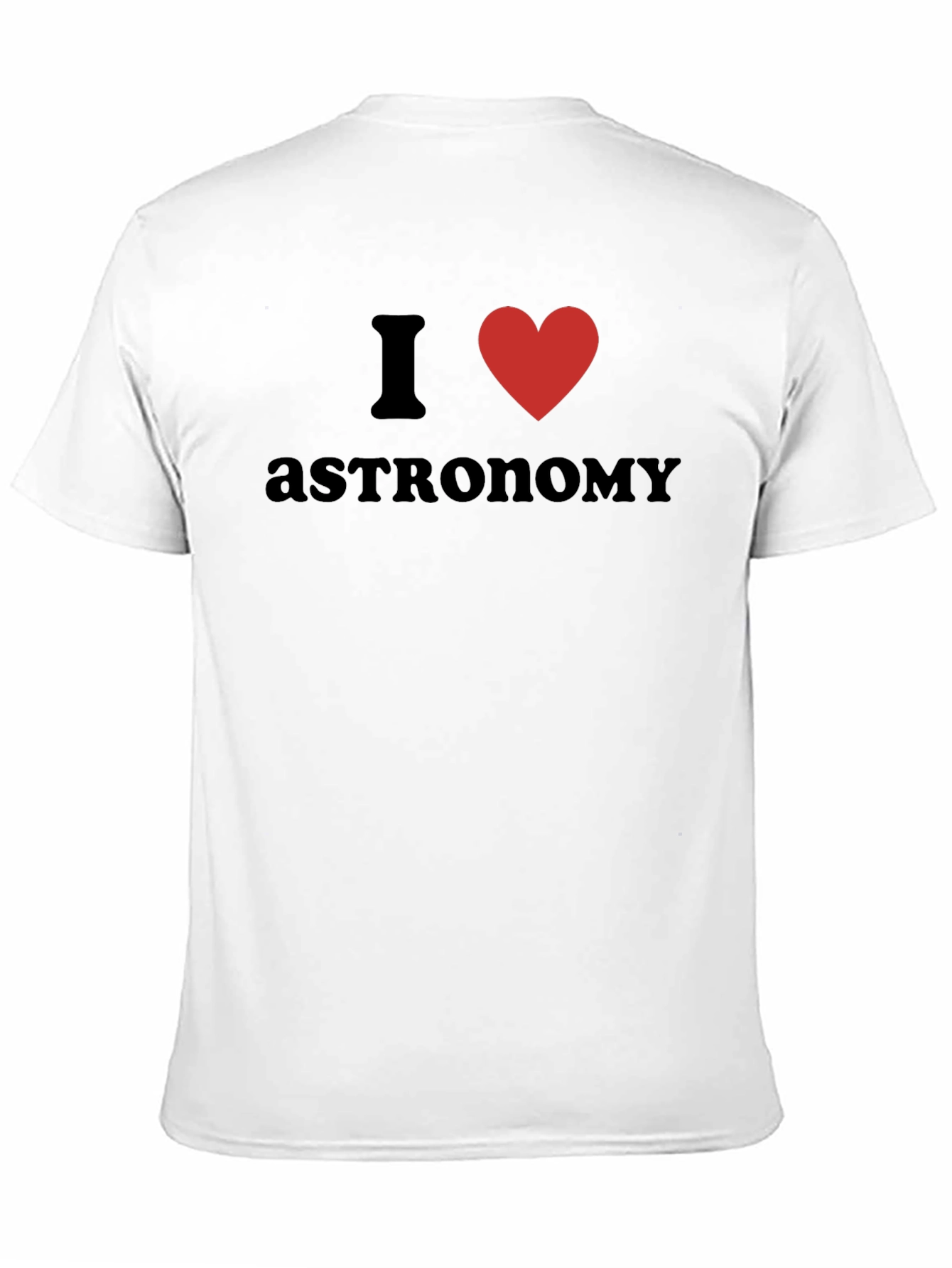 I Love Astronomy T-Shirt - Black